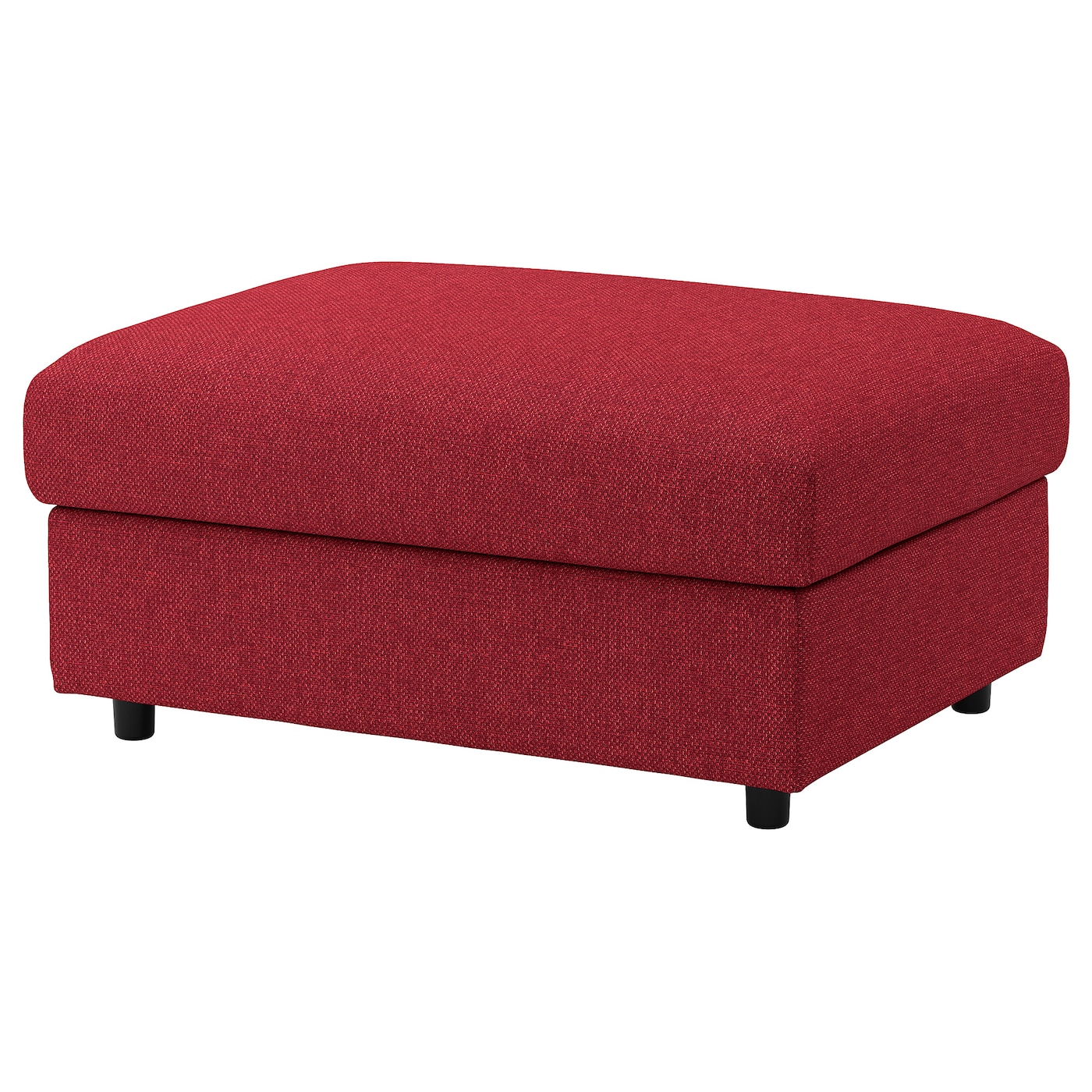 IKEA VIMLE podnóżek ze schowkiem, Lejde czerwony/brązowy, Długość: 98 cm