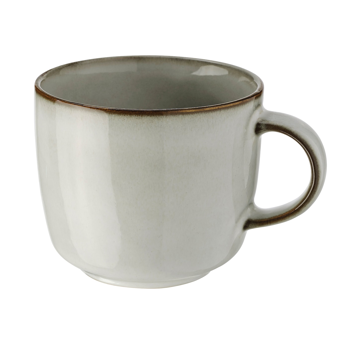 IKEA GLADELIG kubek, szary, 37 cl
