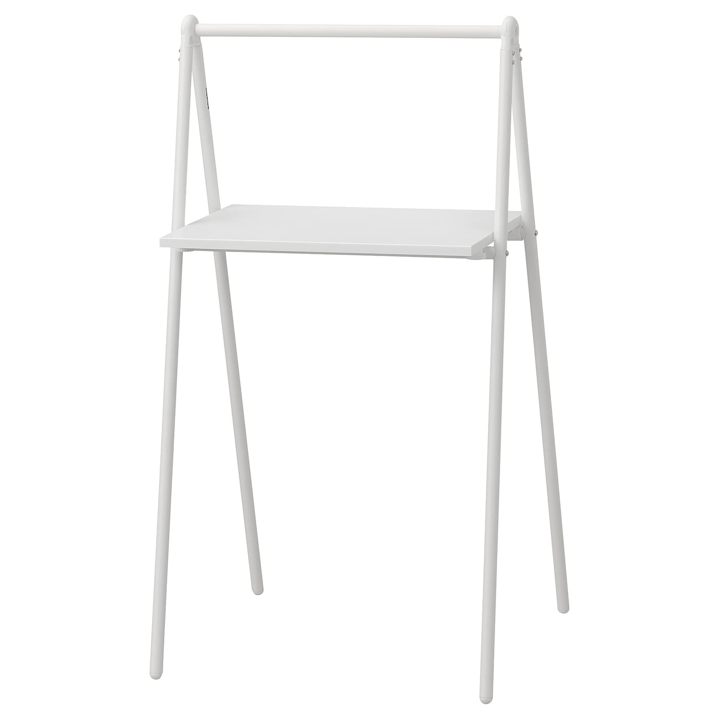 IKEA BJÖRKÅSEN stół składany, biały, 59x35 cm