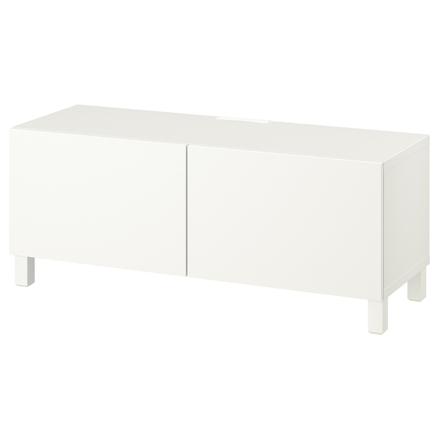 IKEA BESTÅ ława TV z drzwiami, biały/Lappviken/Stubbarp biały, 120x42x48 cm