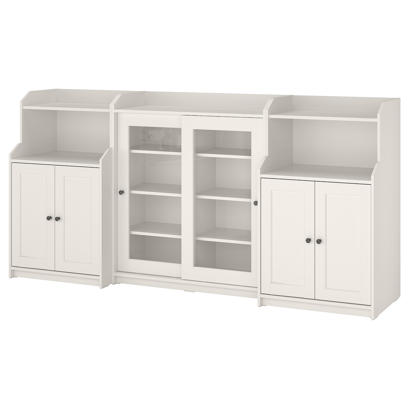 IKEA HAUGA regał, biały, 244x46x116 cm