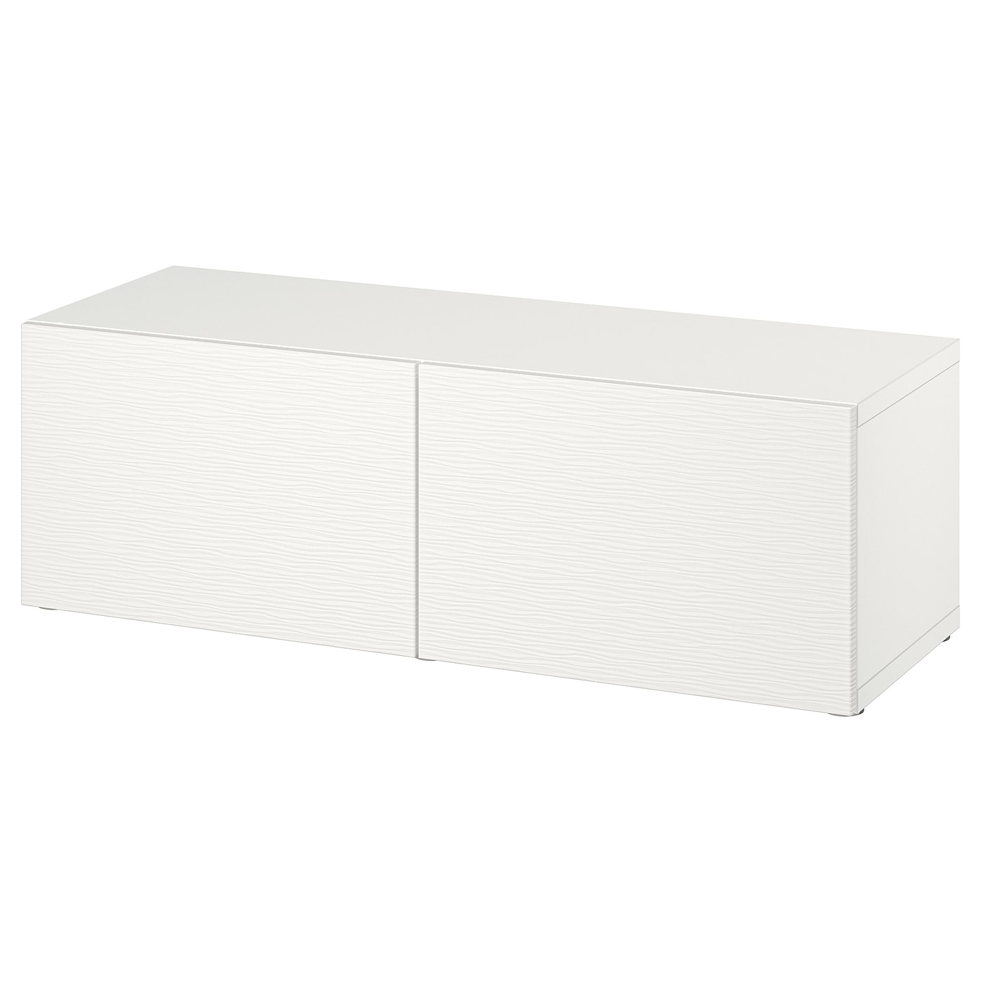 IKEA BESTÅ szafka z drzwiczkami, biały/Laxviken biały, 120x42x38 cm