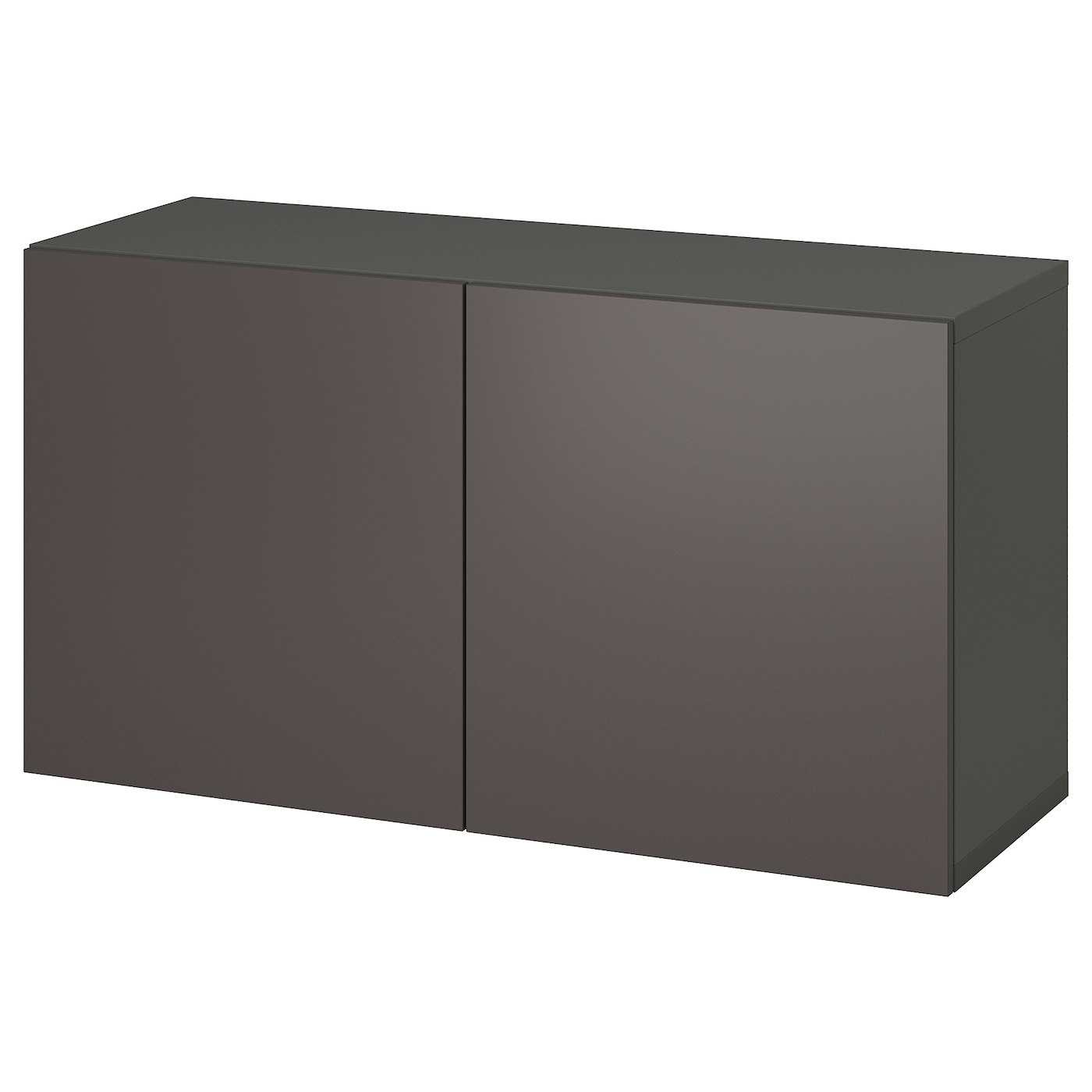 IKEA BESTÅ szafka z drzwiczkami, ciemnoszary/Lappviken ciemnoszary, 120x42x64 cm