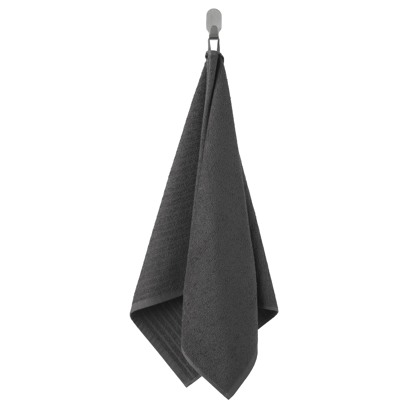 IKEA VÅGSJÖN ręcznik do rąk, ciemnoszary, 50x100 cm