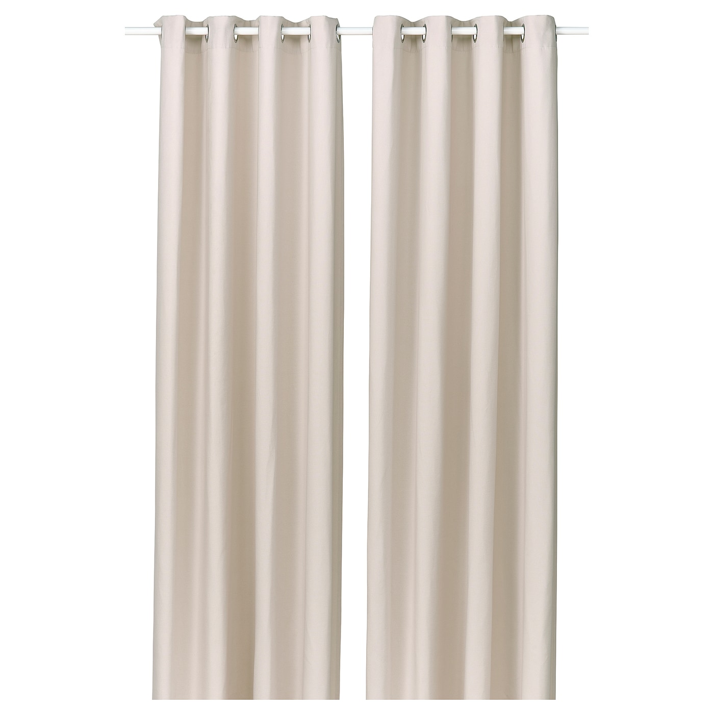 IKEA GINSTMOTT zasłona, 2 szt, beżowy/z oczkami, 145x300 cm