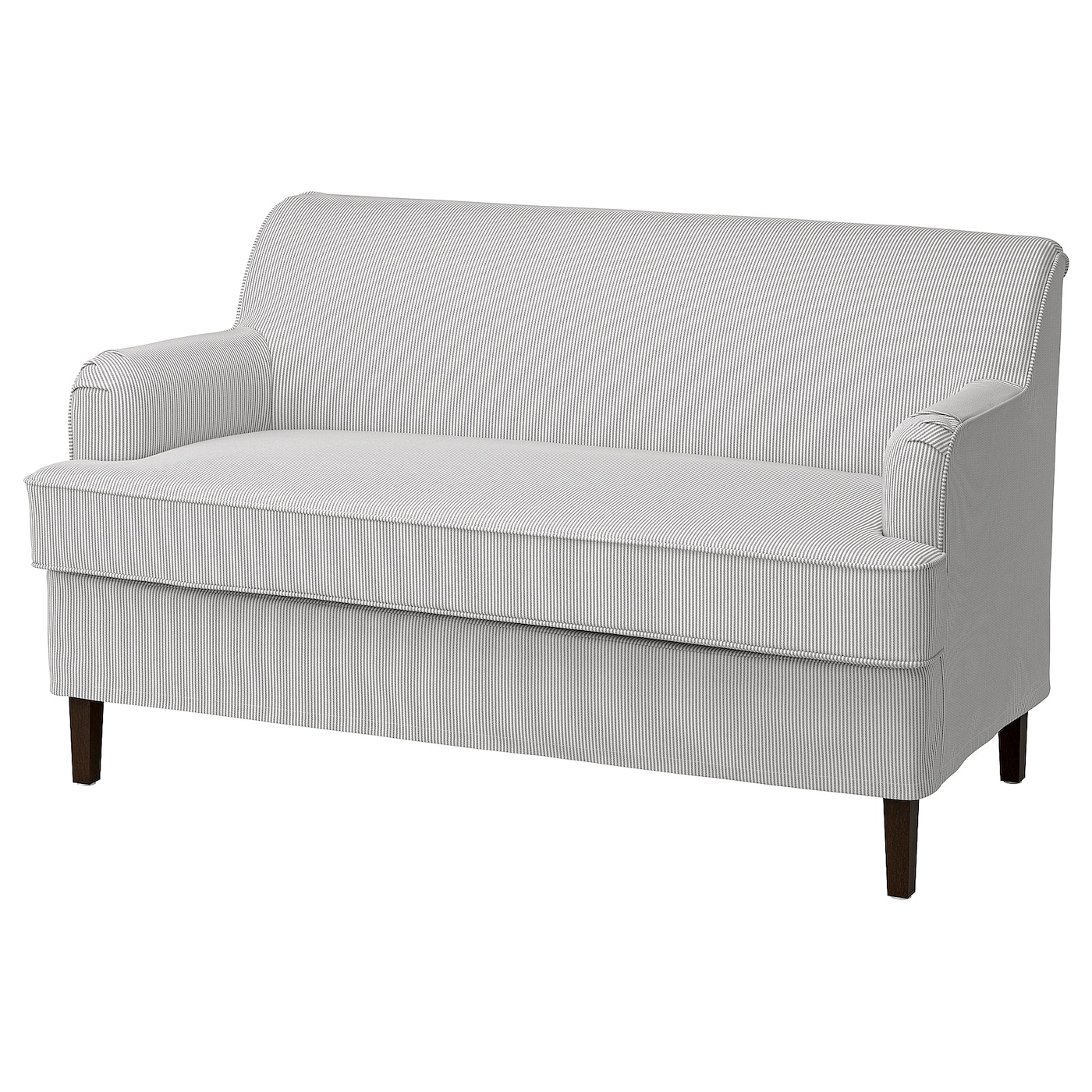 IKEA ROCKSJÖN sofa 2-osobowa, Klovsta szaro-biały, Głębokość: 77 cm