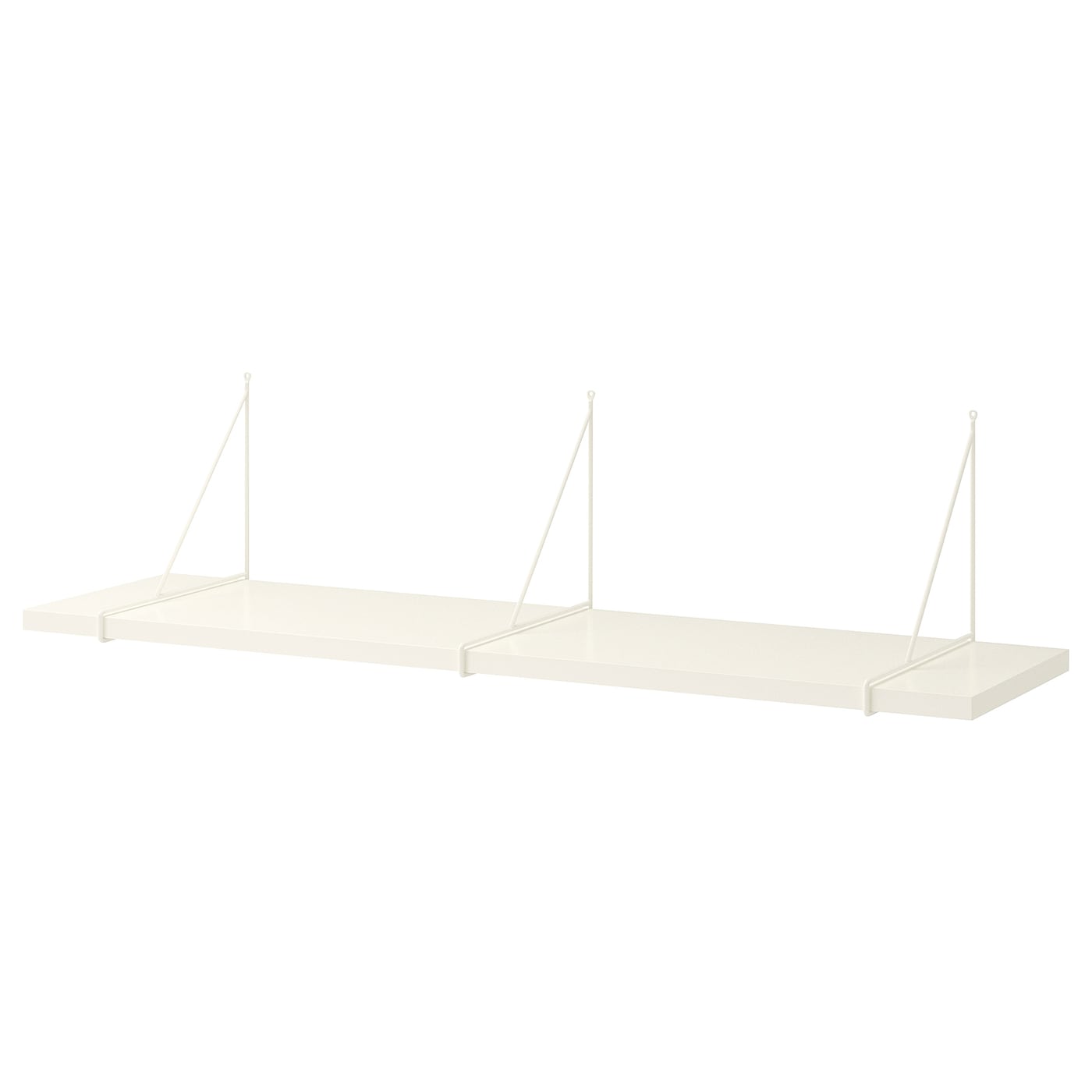 IKEA BERGSHULT / PERSHULT półka ścienna, biały/biały, 120x30 cm