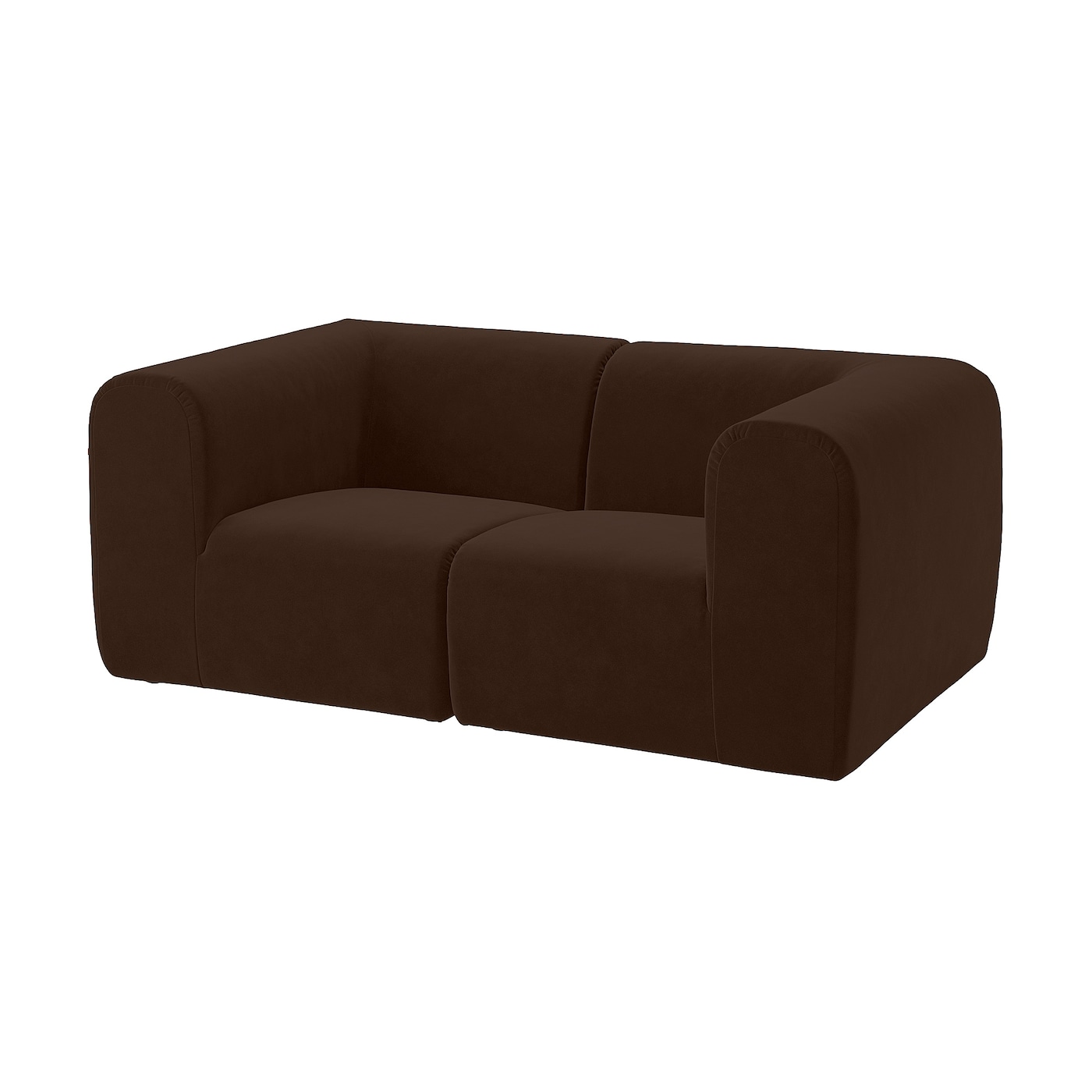 IKEA STOCKHOLM 2025 sofa 2-osobowa, Alhamn ciemnobrązowy, Podłokietnik szerokość: 32 cm