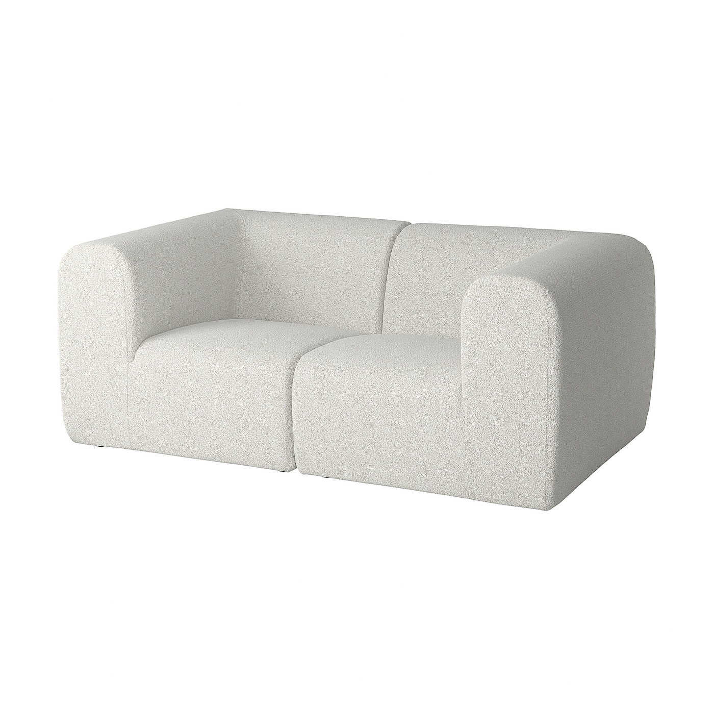 IKEA STOCKHOLM 2025 sofa 2-osobowa, Djurmo szaro-biały, Podłokietnik szerokość: 32 cm