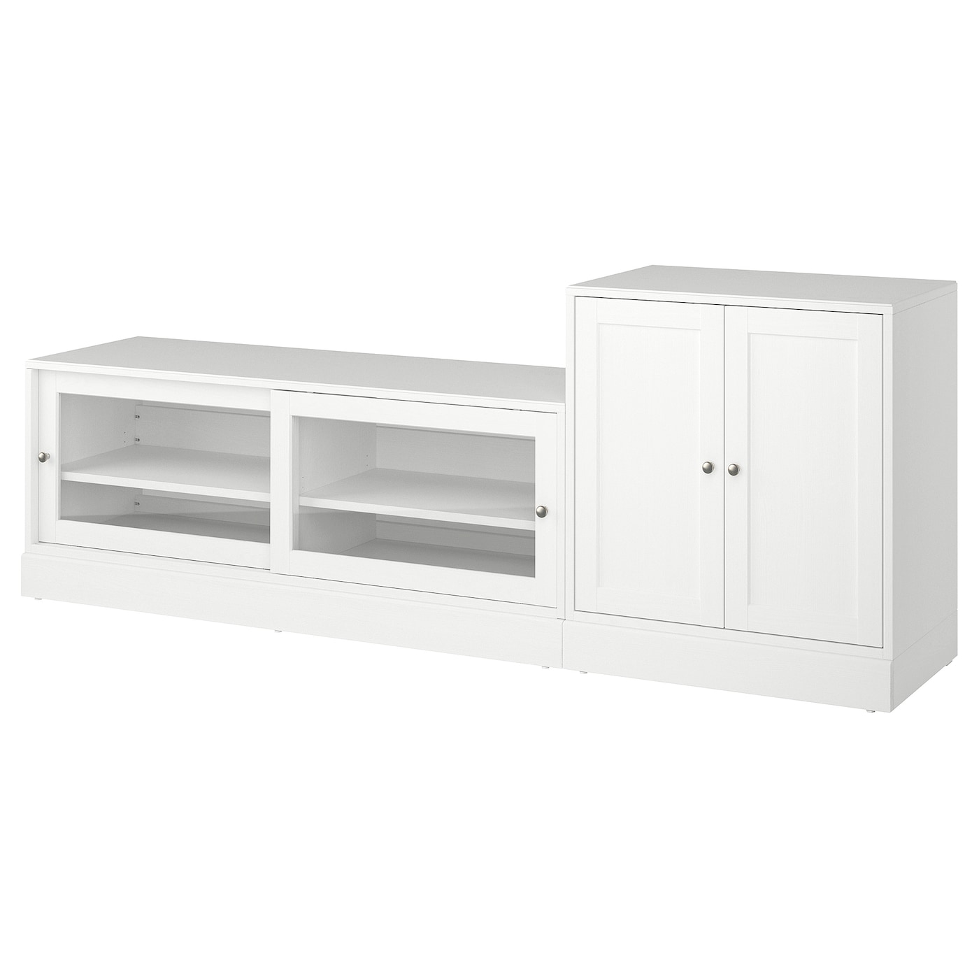 IKEA HAVSTA szafka pod TV, biały, 241x47x89 cm