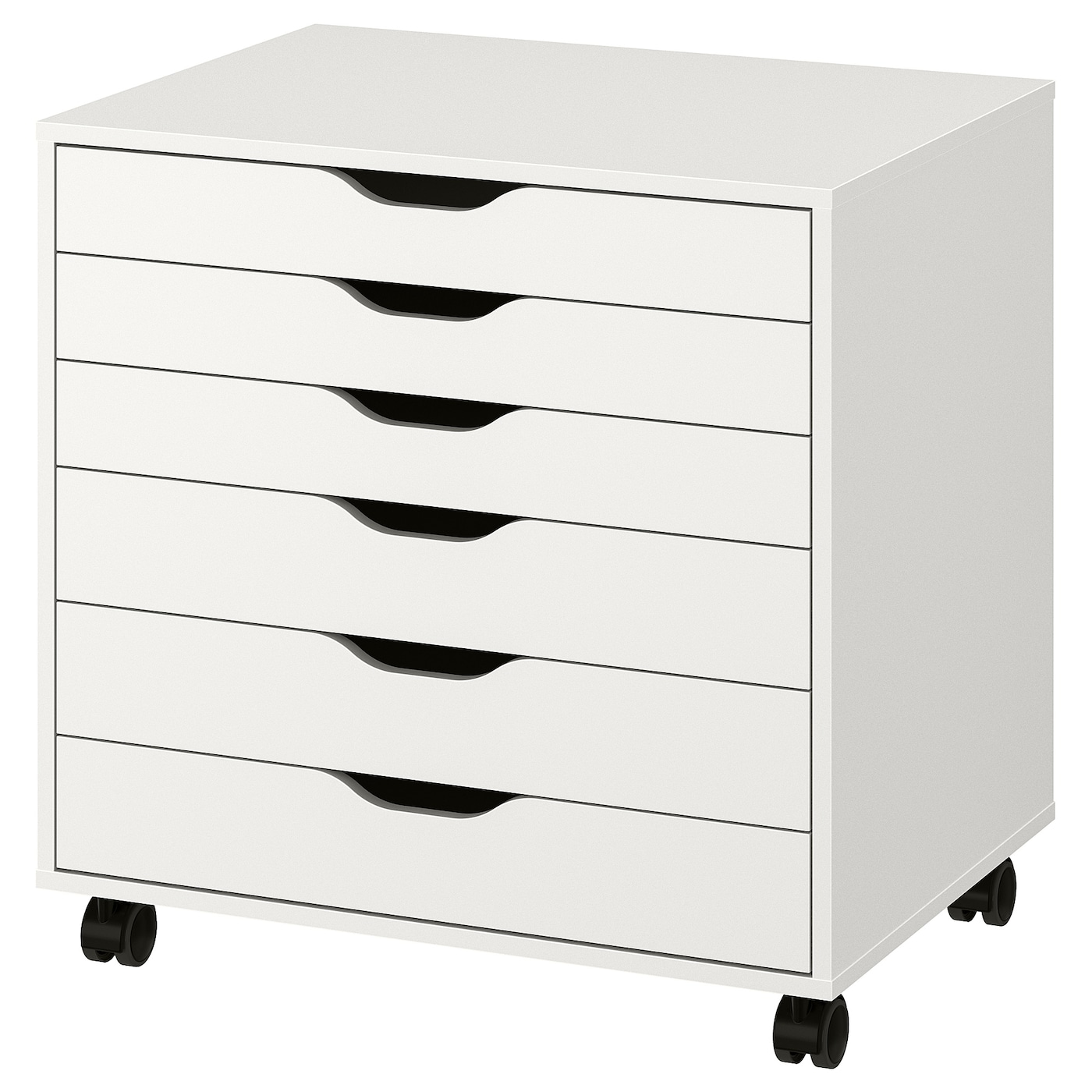 IKEA ALEX komoda na kółkach, biały, 67x66 cm