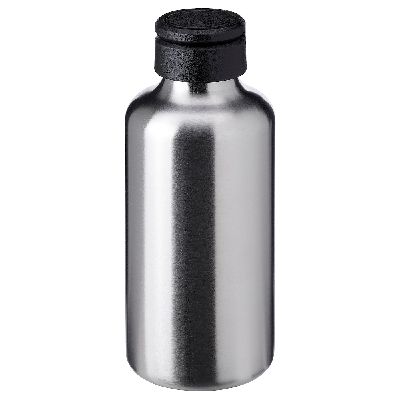 IKEA ENKELSPÅRIG butelka na wodę, stal nierdz/czarny, 0.7 l