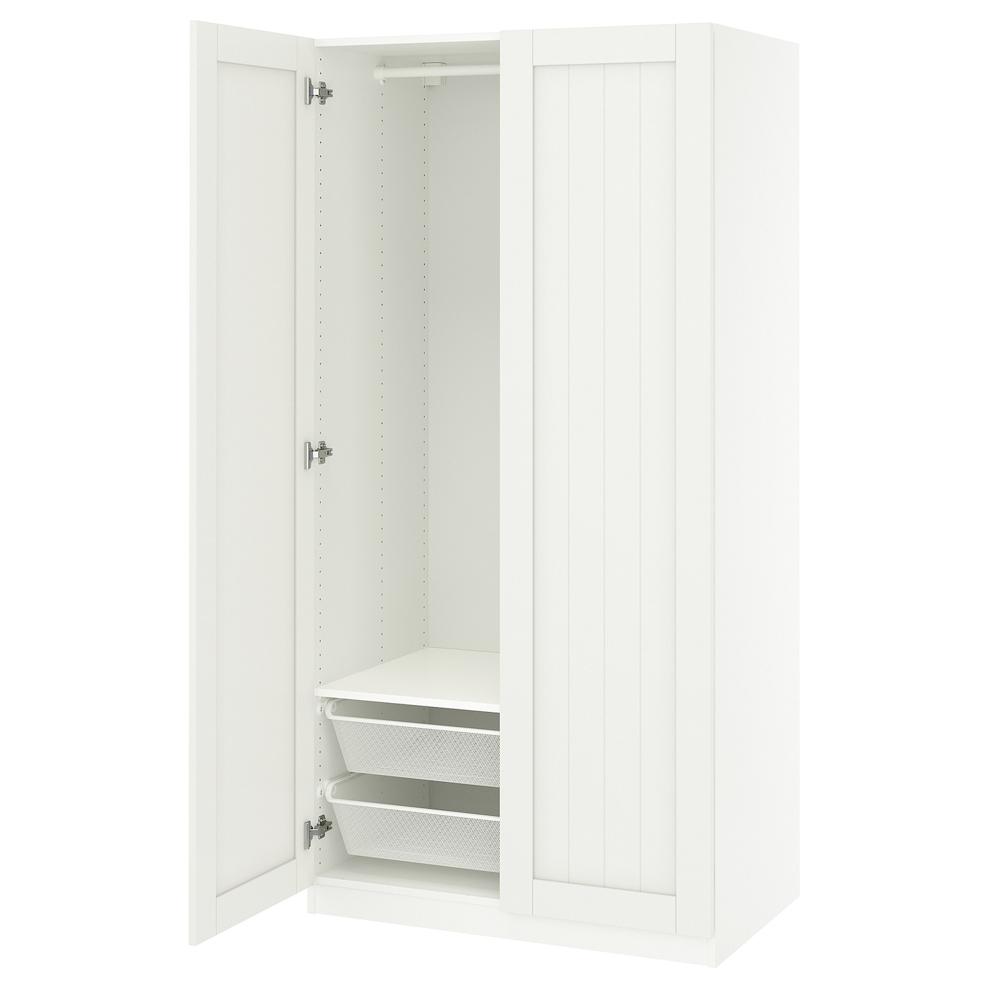 IKEA PAX / GULLABERG kombinacja szafy, biały/biały, 100x60x201 cm
