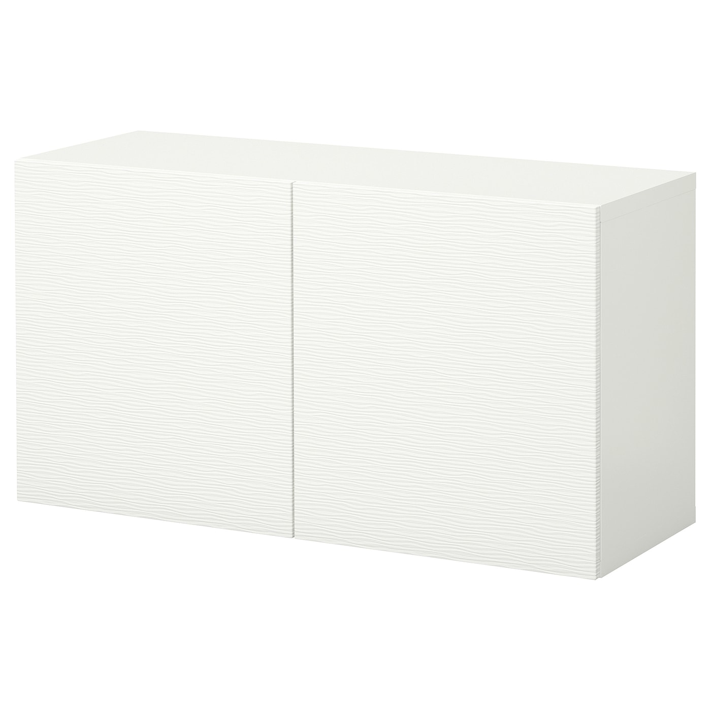 IKEA BESTÅ kombinacja szafek ściennych, biały/Laxviken, 120x42x64 cm