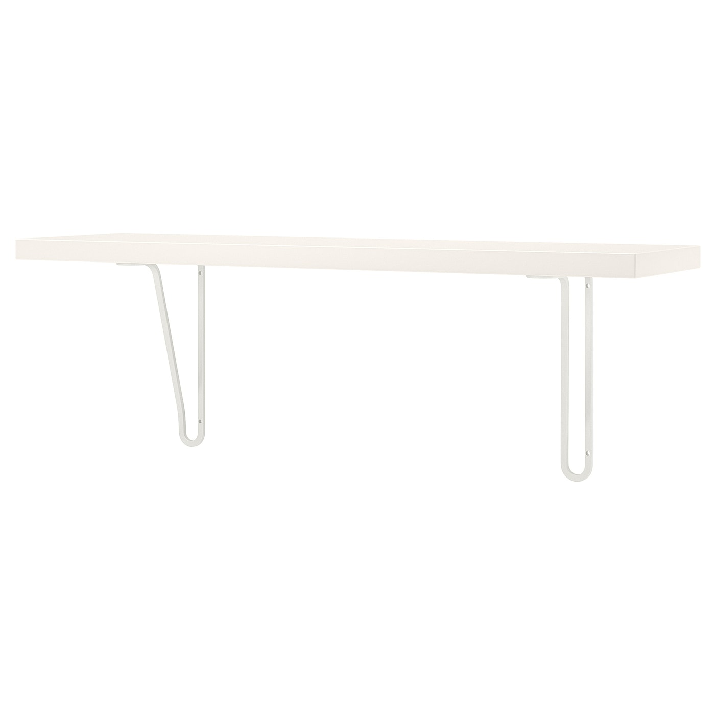 IKEA BERGSHULT / FÖRLÄGGARE półka ścienna, biały/biały, 80x20 cm