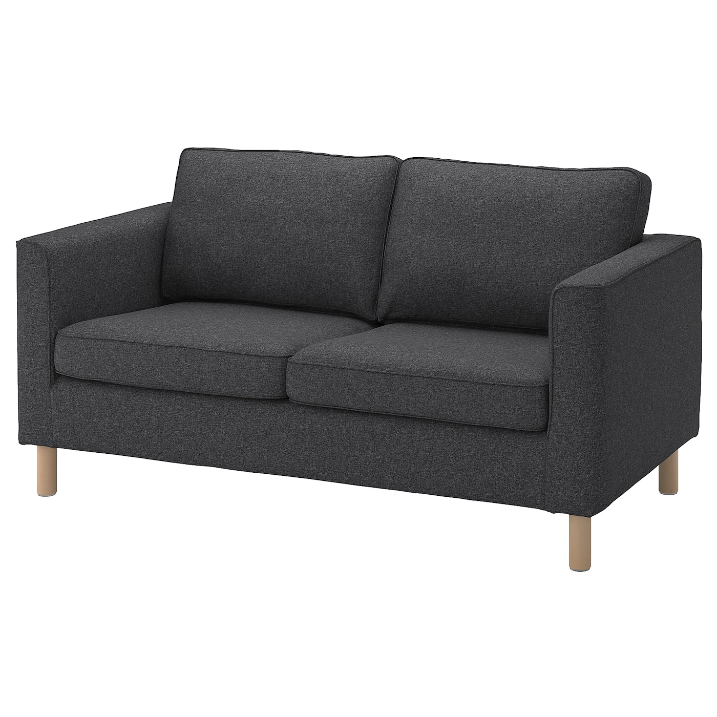 IKEA PÄRUP sofa 2-osobowa, Gunnared ciemnoszary, Szerokość: 165 cm