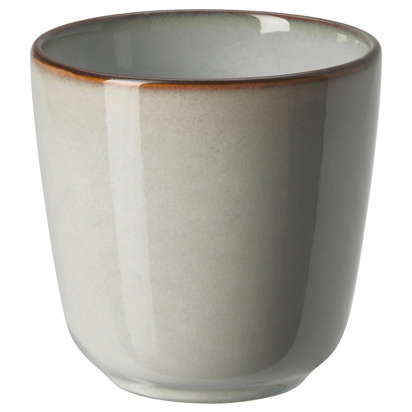 IKEA GLADELIG kubek, szary, 30 cl