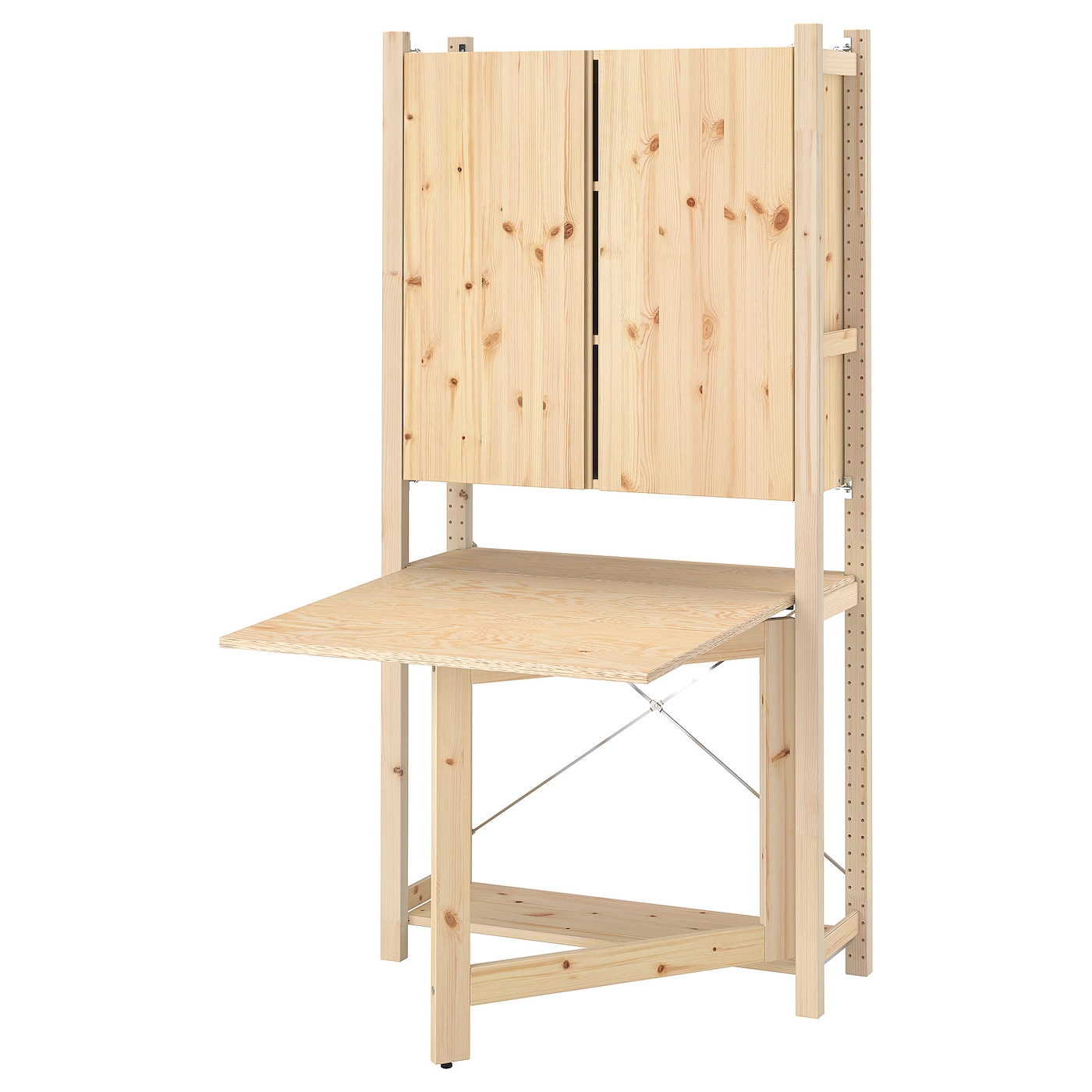 IKEA IVAR 1 sek/szafka ze składanym stołem, sosna, 89x30x179 cm