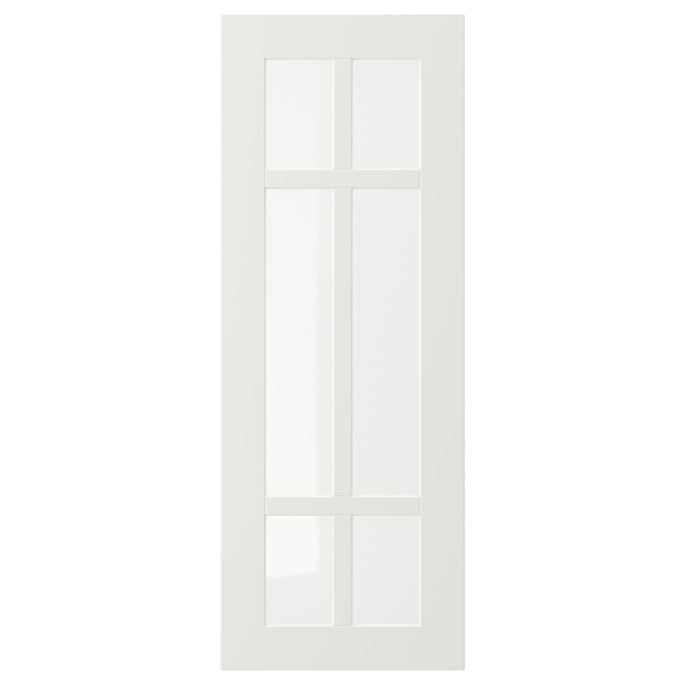 IKEA STENSUND drzwi szklane, biały, 30x80 cm