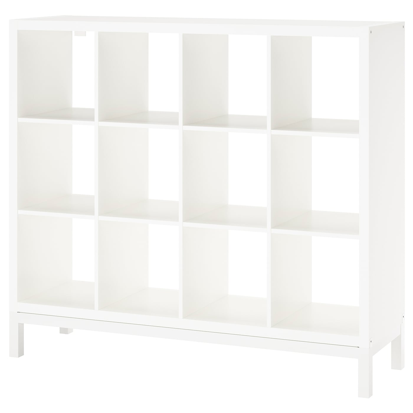 IKEA KALLAX regał z ramą nośną, biały/biały, 147x129 cm