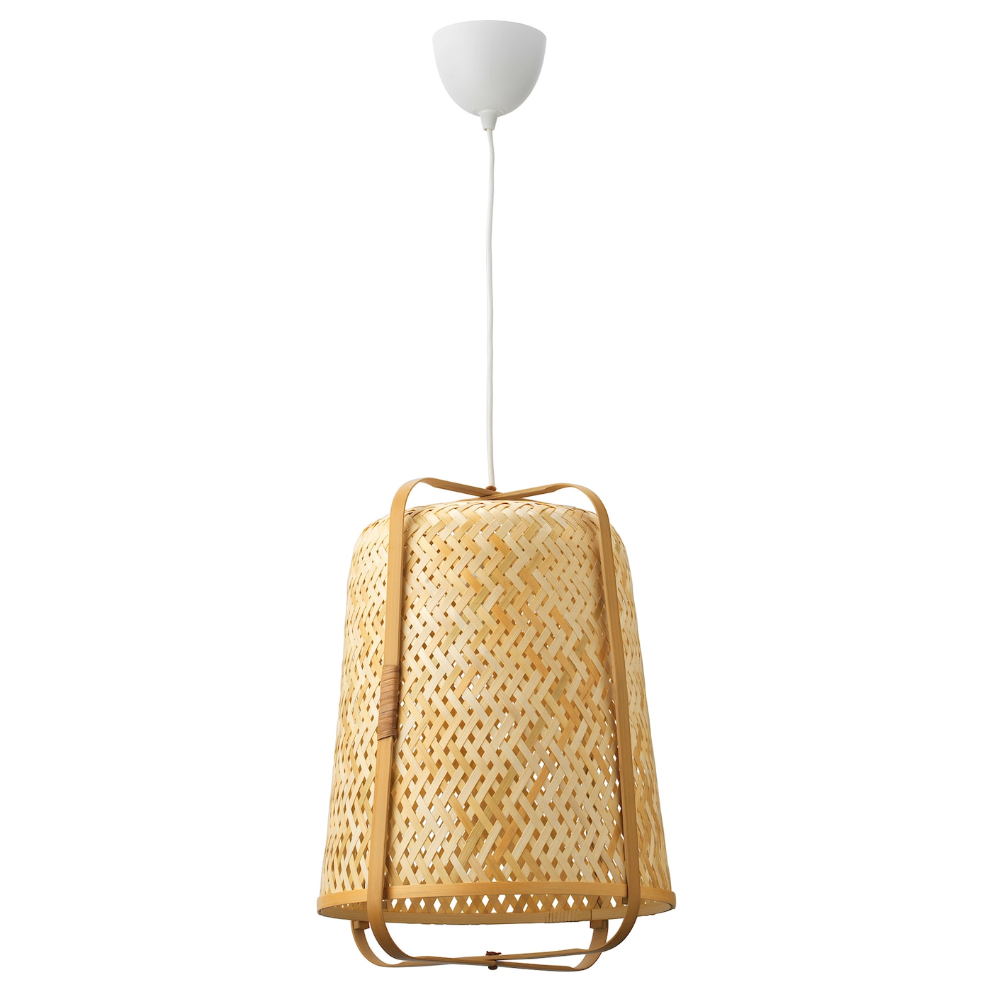 IKEA KNIXHULT lampa wisząca, bambus/wykonano ręcznie, 40 cm