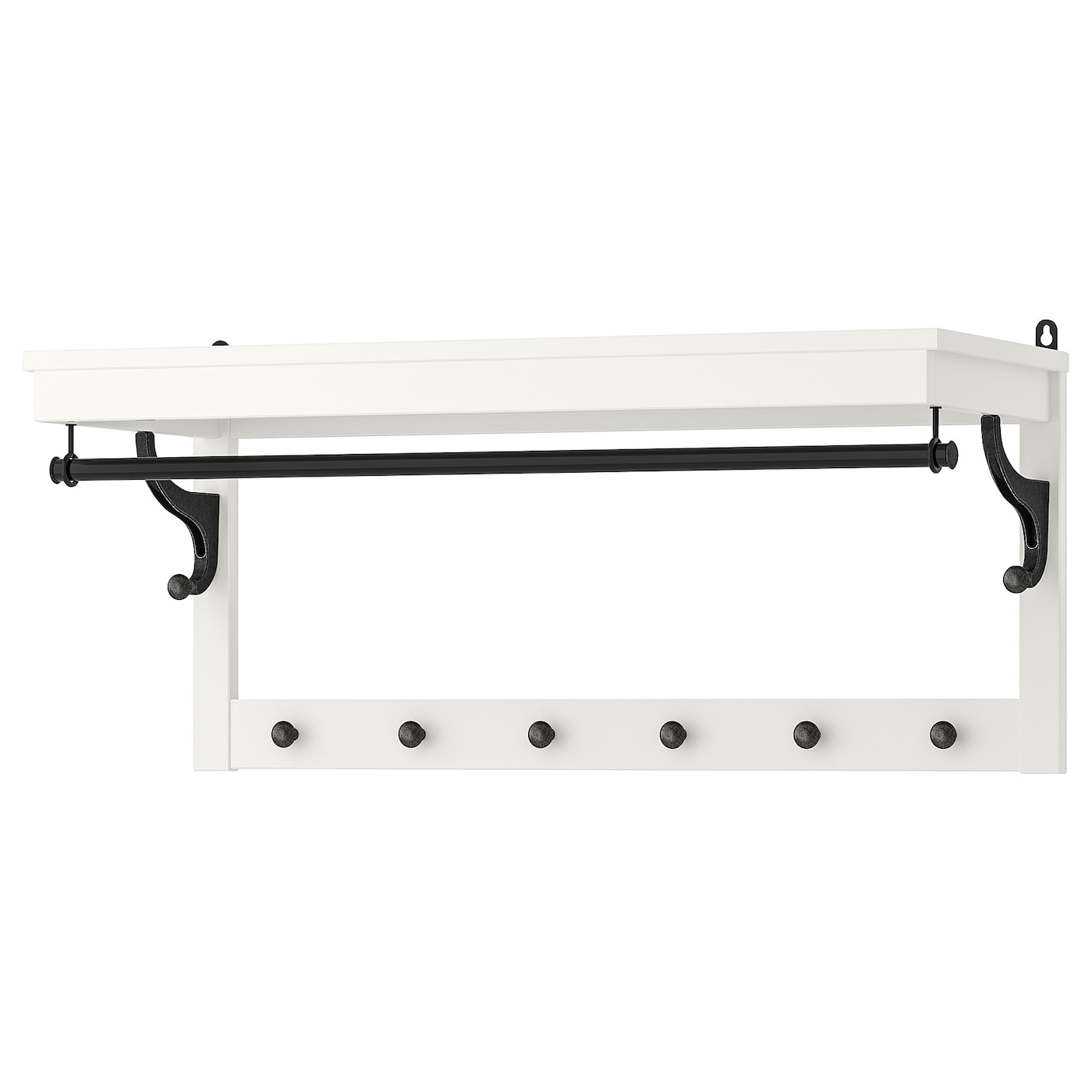 IKEA HEMNES półka na kapelusze, biały, 85 cm