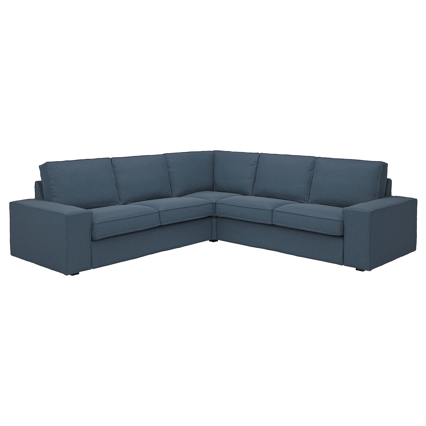 IKEA KIVIK sofa narożna 4-osobowa, Gunnared niebieski, Głębokość: 95 cm