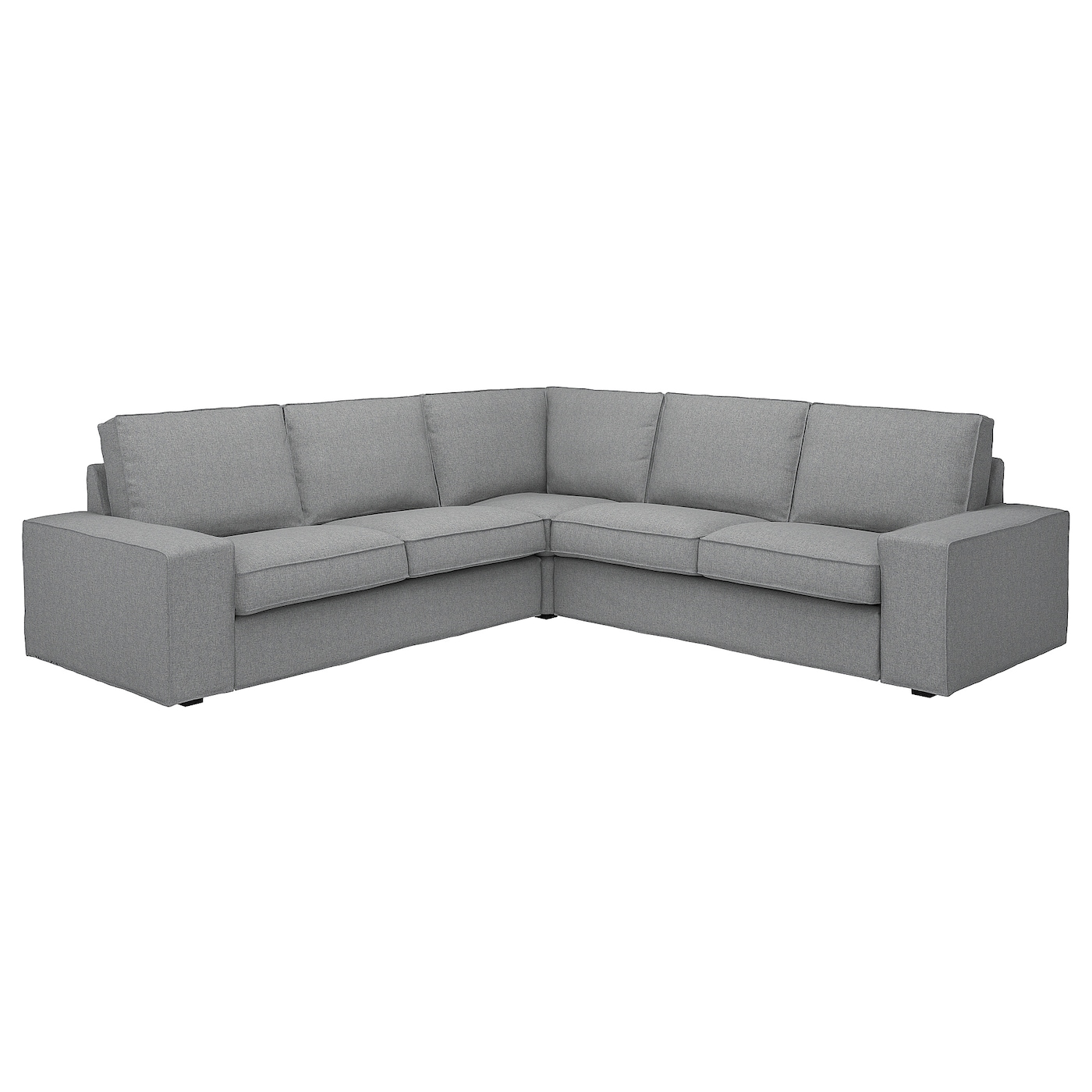 IKEA KIVIK sofa narożna 4-osobowa, Tibbleby beżowy/szary, Głębokość: 95 cm