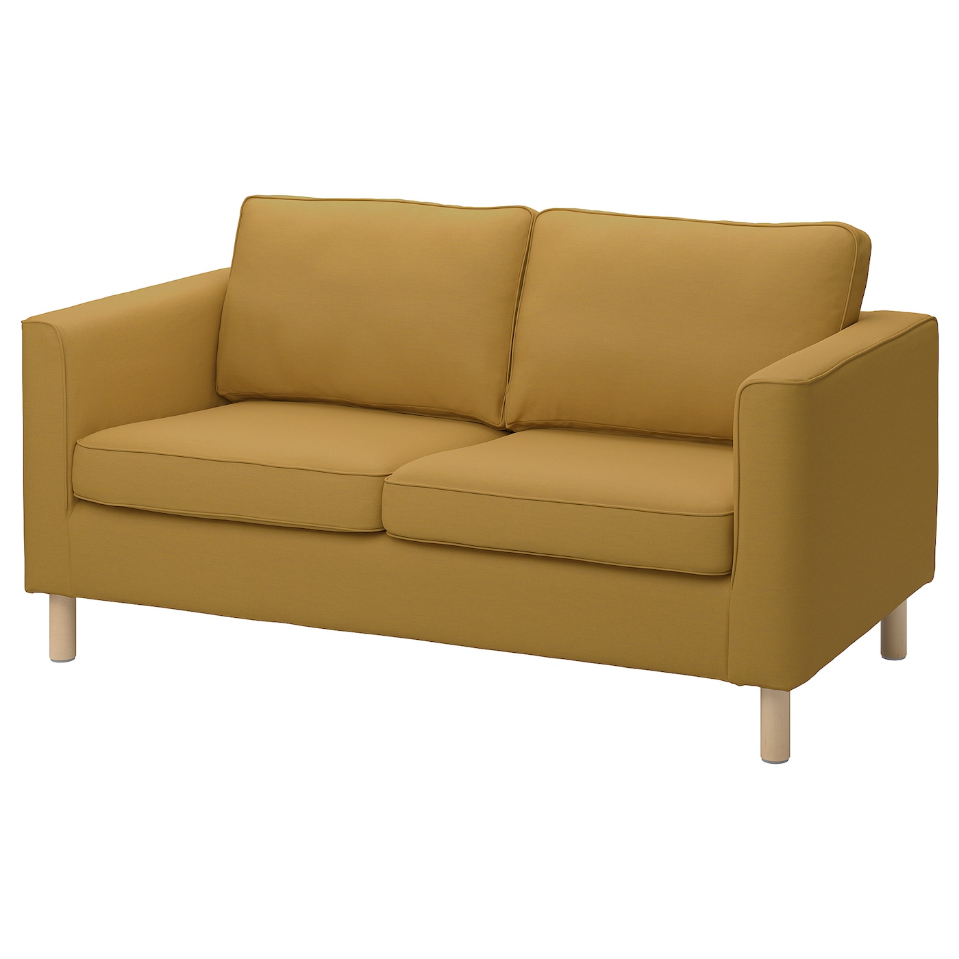 IKEA PÄRUP sofa 2-osobowa, Vissle żółtobrązowy, Szerokość: 165 cm