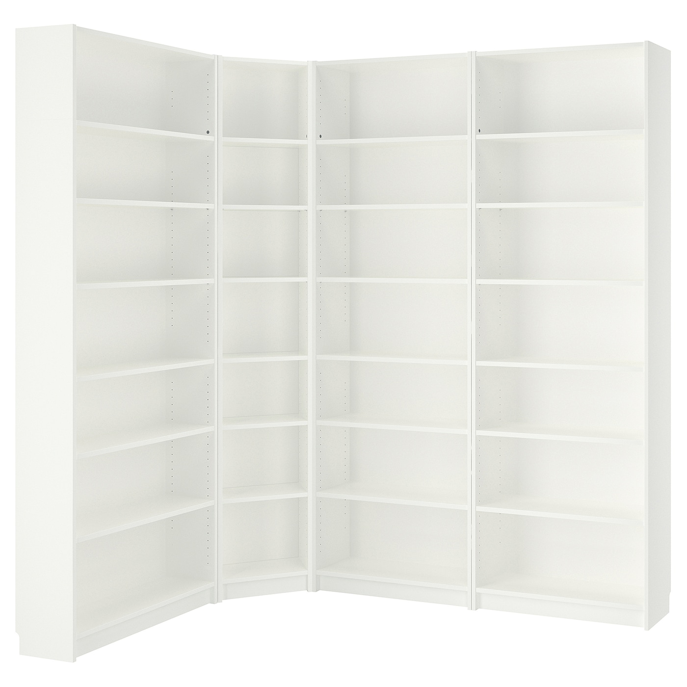 IKEA BILLY regał, biały, 215/135x28x237 cm