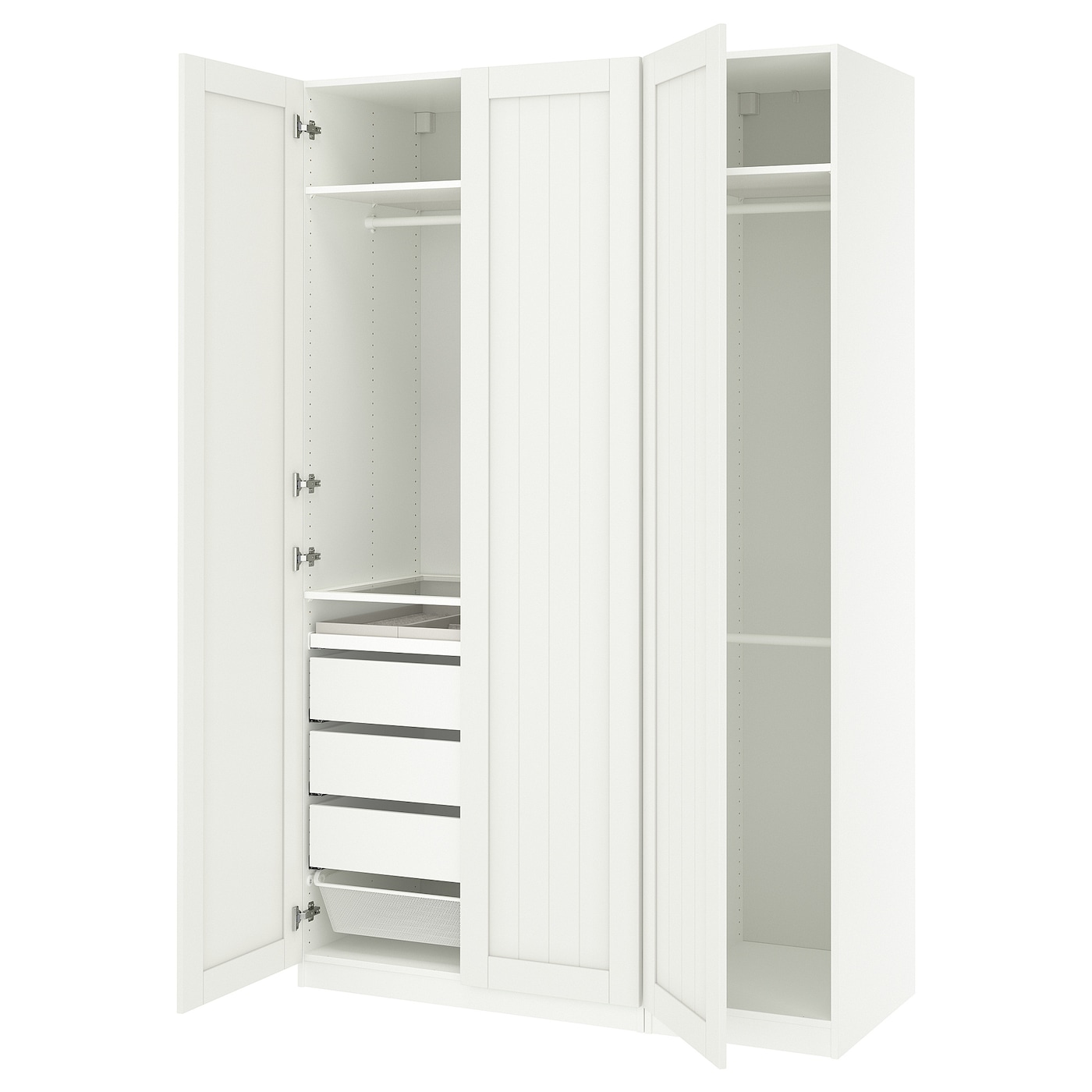 IKEA PAX / GULLABERG kombinacja szafy, biały/biały, 150x60x236 cm