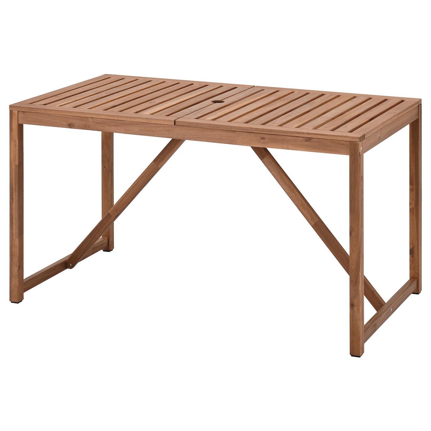 IKEA NÄMMARÖ stół, ogrodowy, bejca jasnobrązowa, 140x75 cm