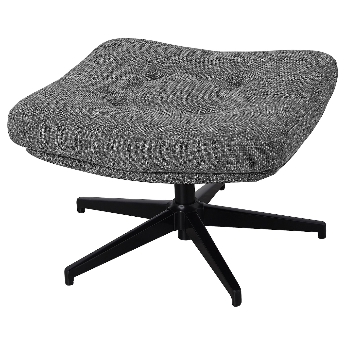 IKEA HAVBERG podnóżek, Lejde szary-czarny, Wysokość: 44 cm