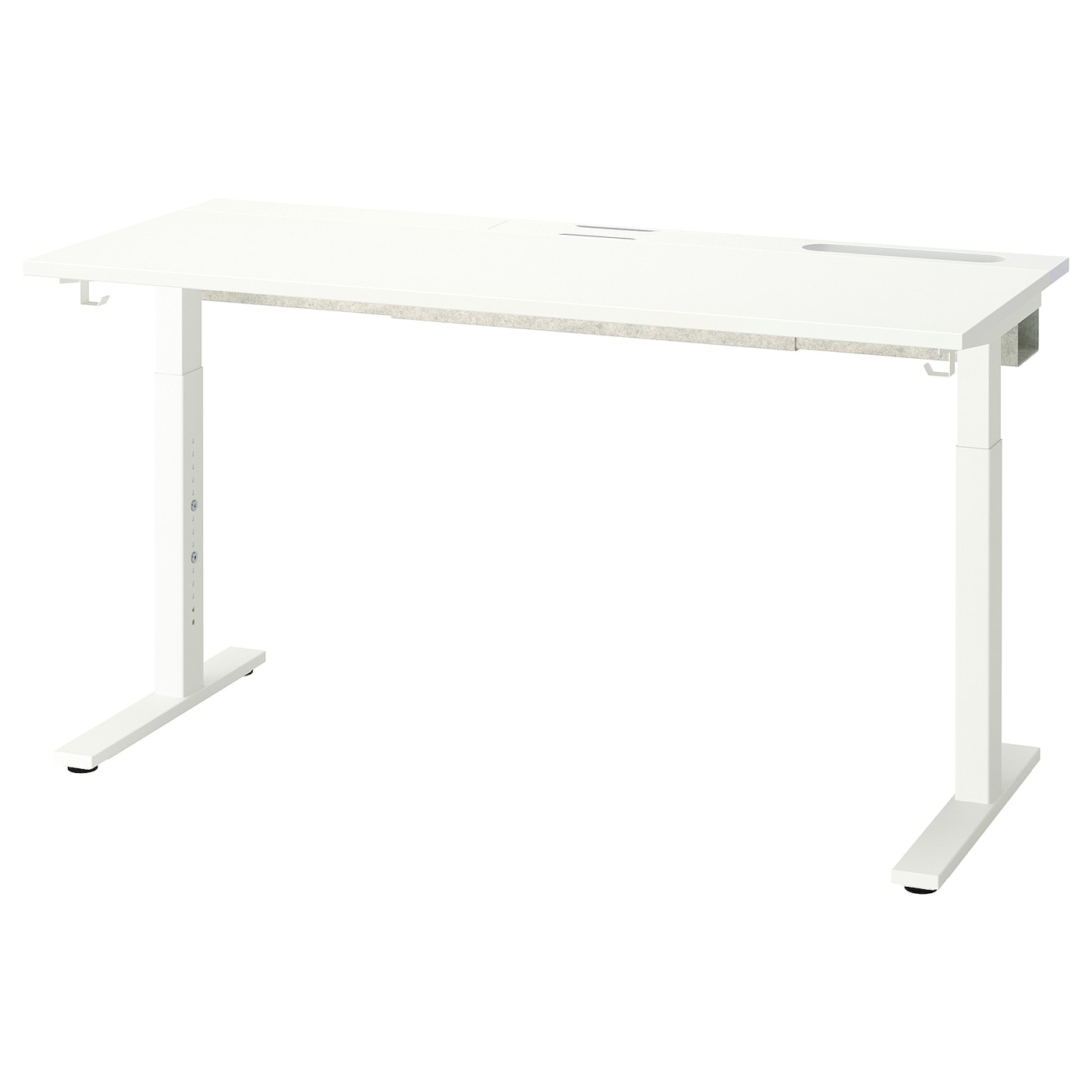 IKEA MITTZON biurko, biały, 140x60 cm