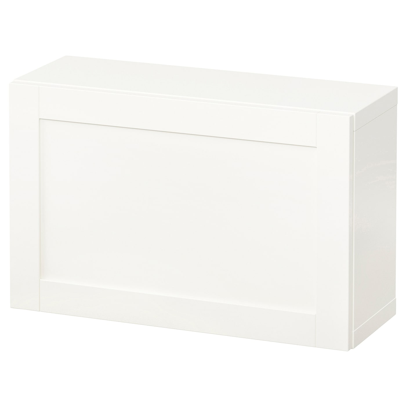 IKEA BESTÅ kombinacja szafek ściennych, biały/Hanviken biały, 60x22x38 cm
