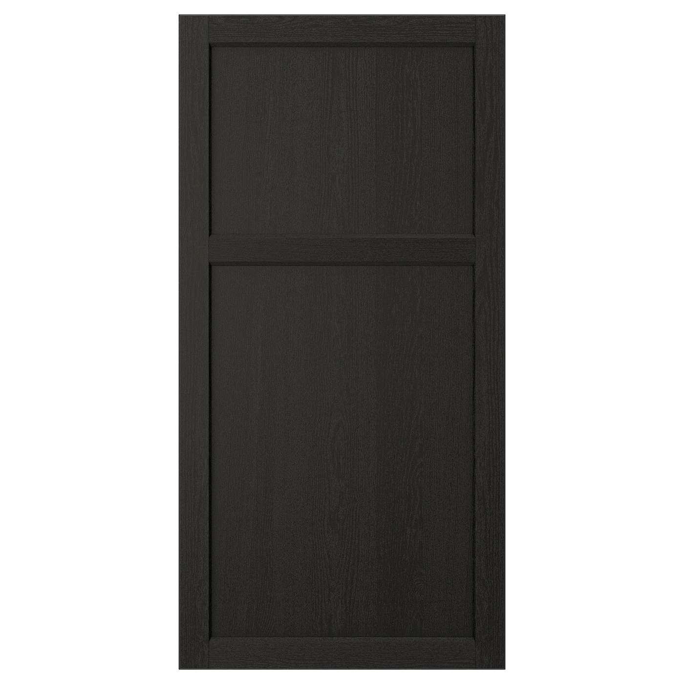 IKEA LERHYTTAN drzwi, bejcowane na czarno, 60x120 cm