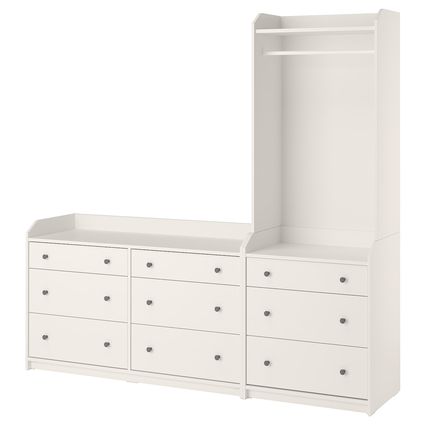 IKEA HAUGA regał, biały, 208x199 cm