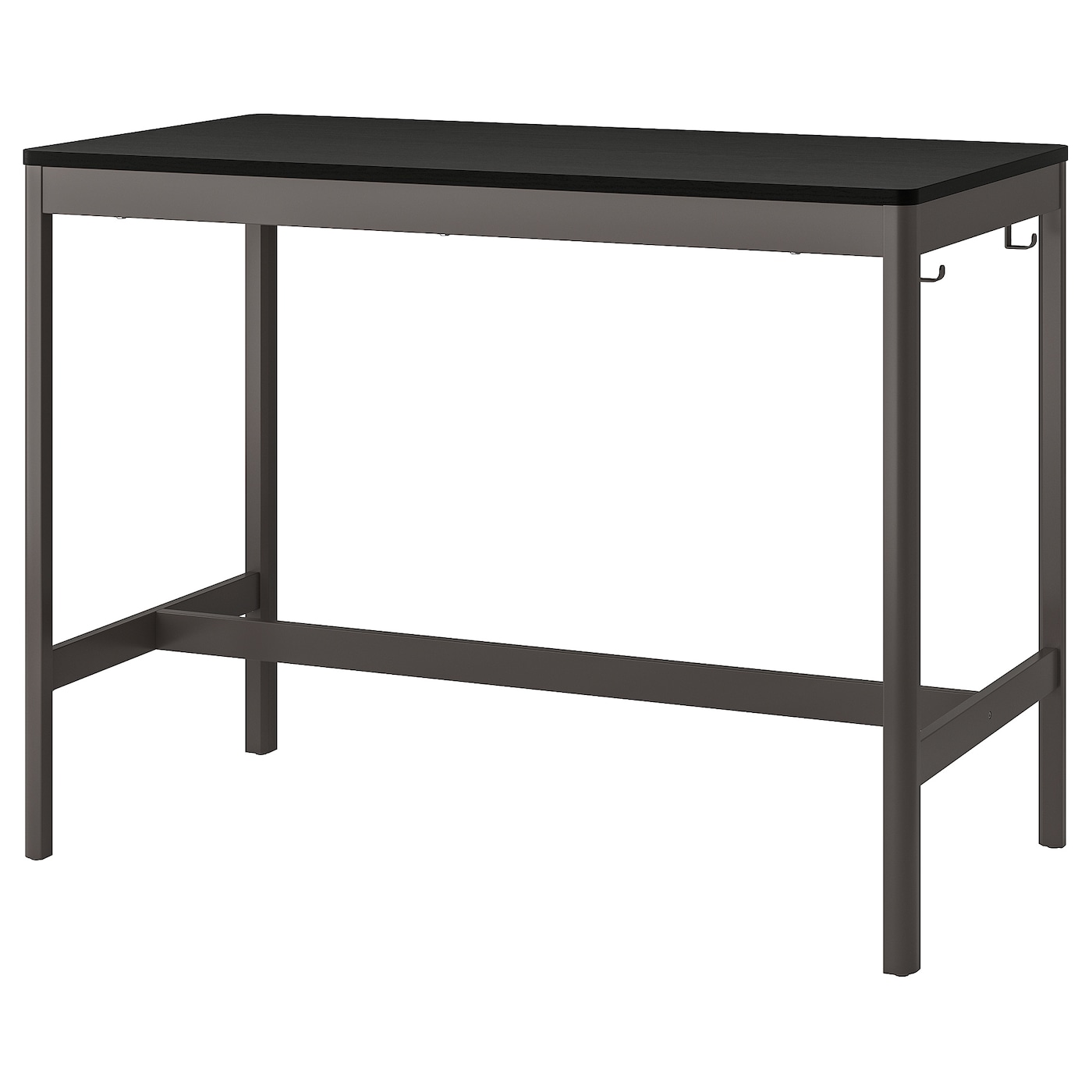 IKEA IDÅSEN stół, czarny/ciemnoszary, 140x70x105 cm