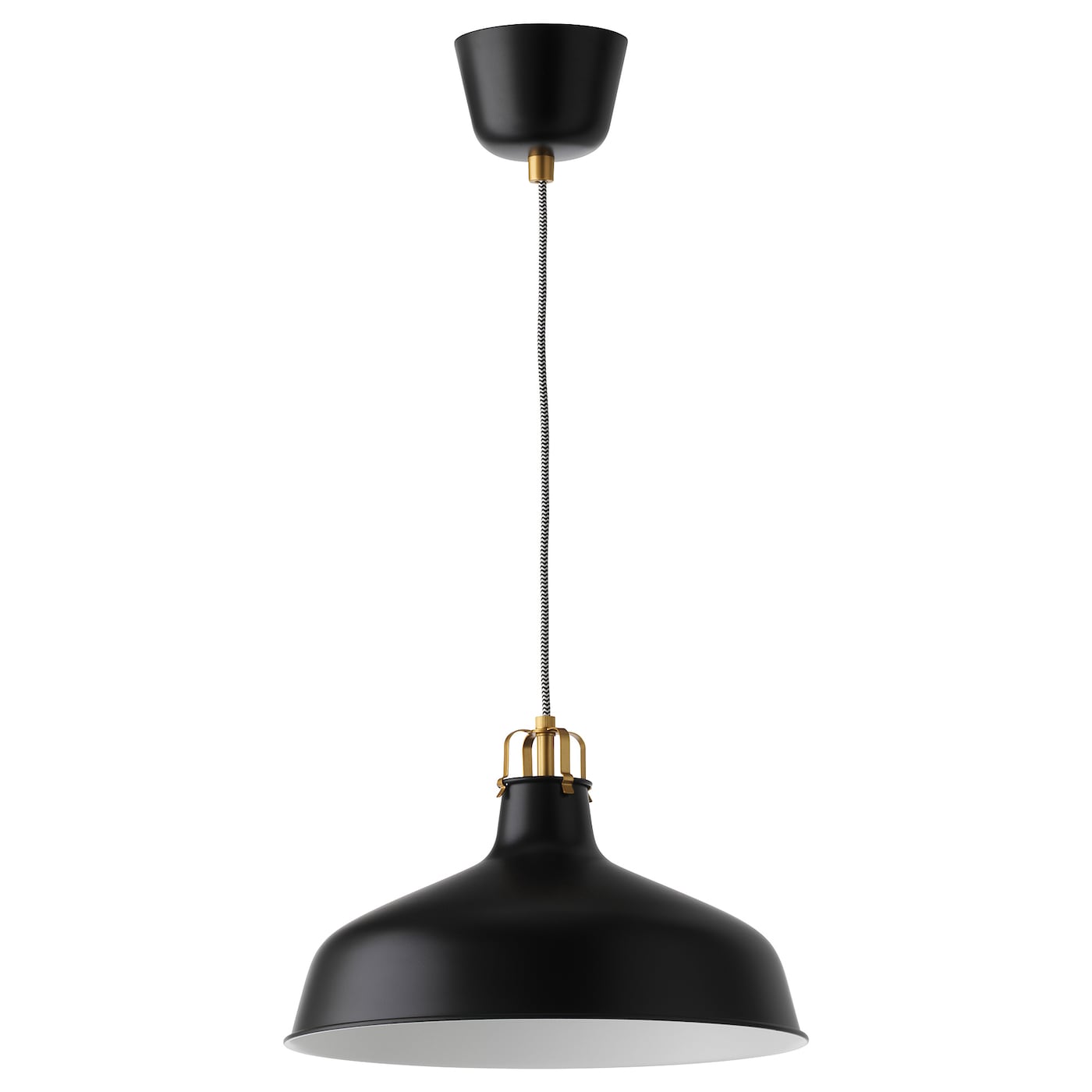 IKEA RANARP lampa wisząca, czarny, 38 cm