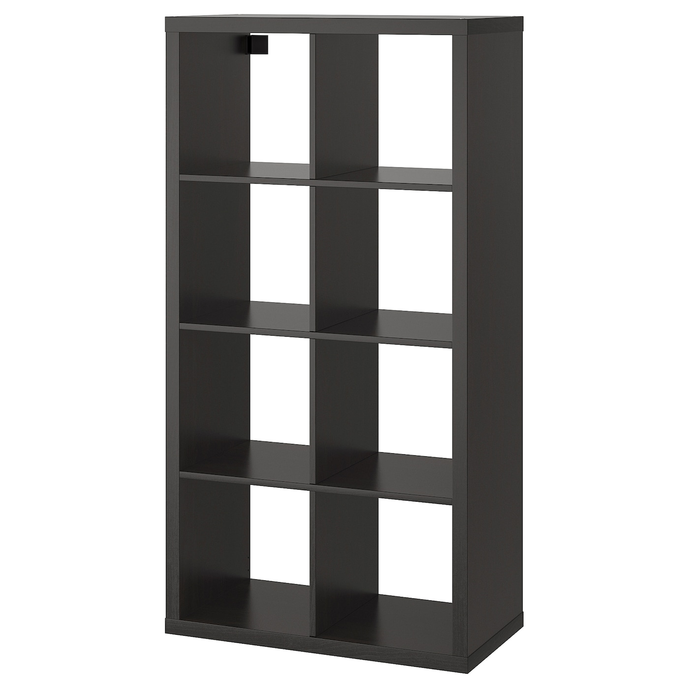 IKEA KALLAX regał, czarnobrąz, 77x147 cm