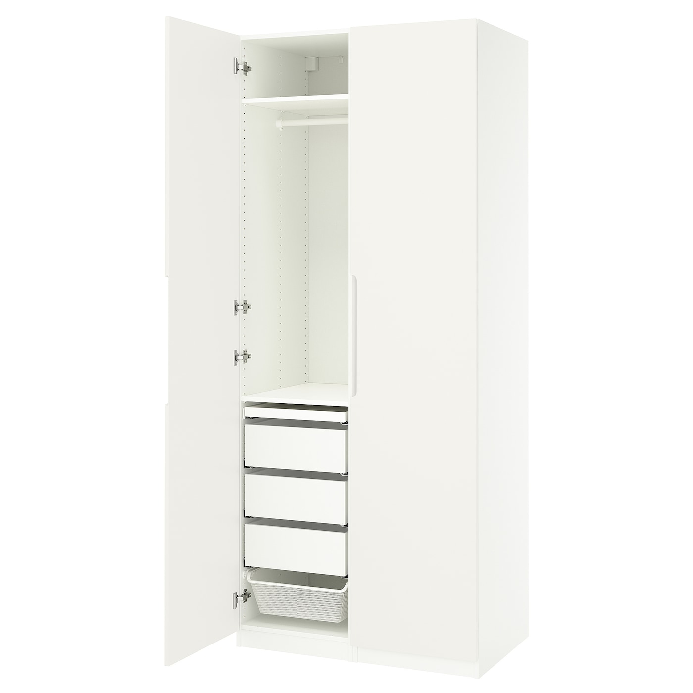IKEA PAX / TONSTAD kombinacja szafy, biały/kremowy, 100x60x236 cm