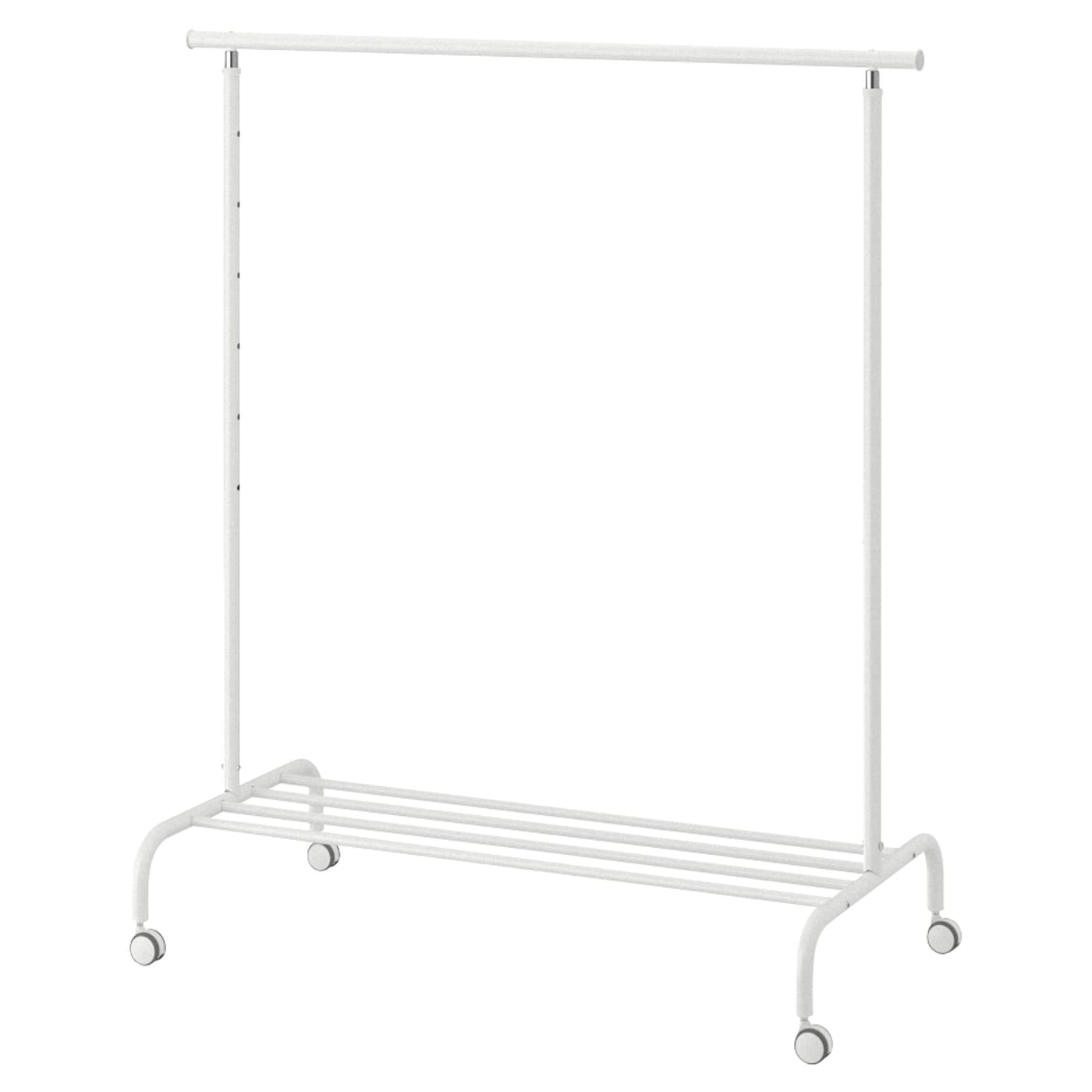 IKEA RIGGA wieszak na ubrania, biały, Szerokość: 111 cm