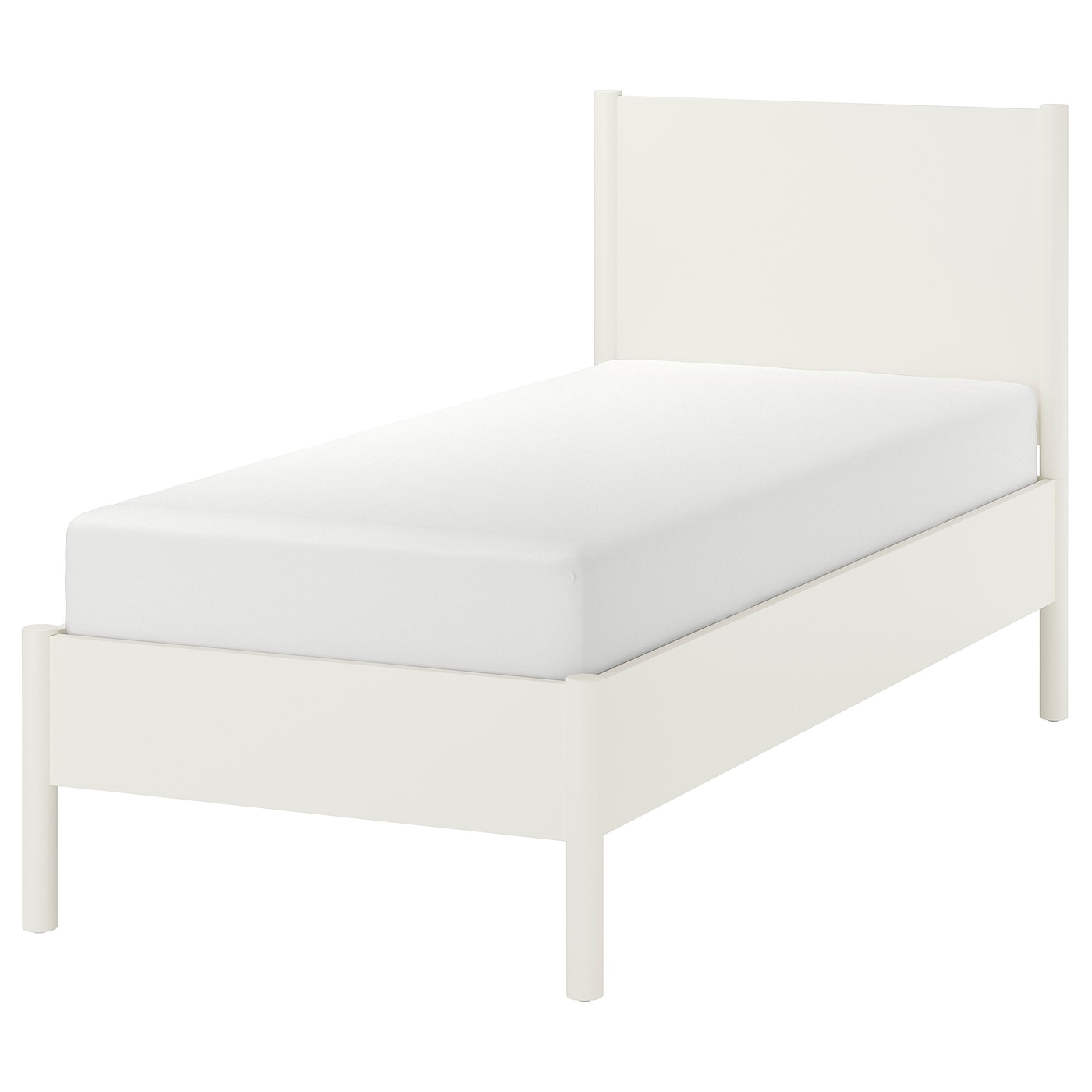 IKEA TONSTAD rama łóżka, kremowy/Lönset, 90x200 cm