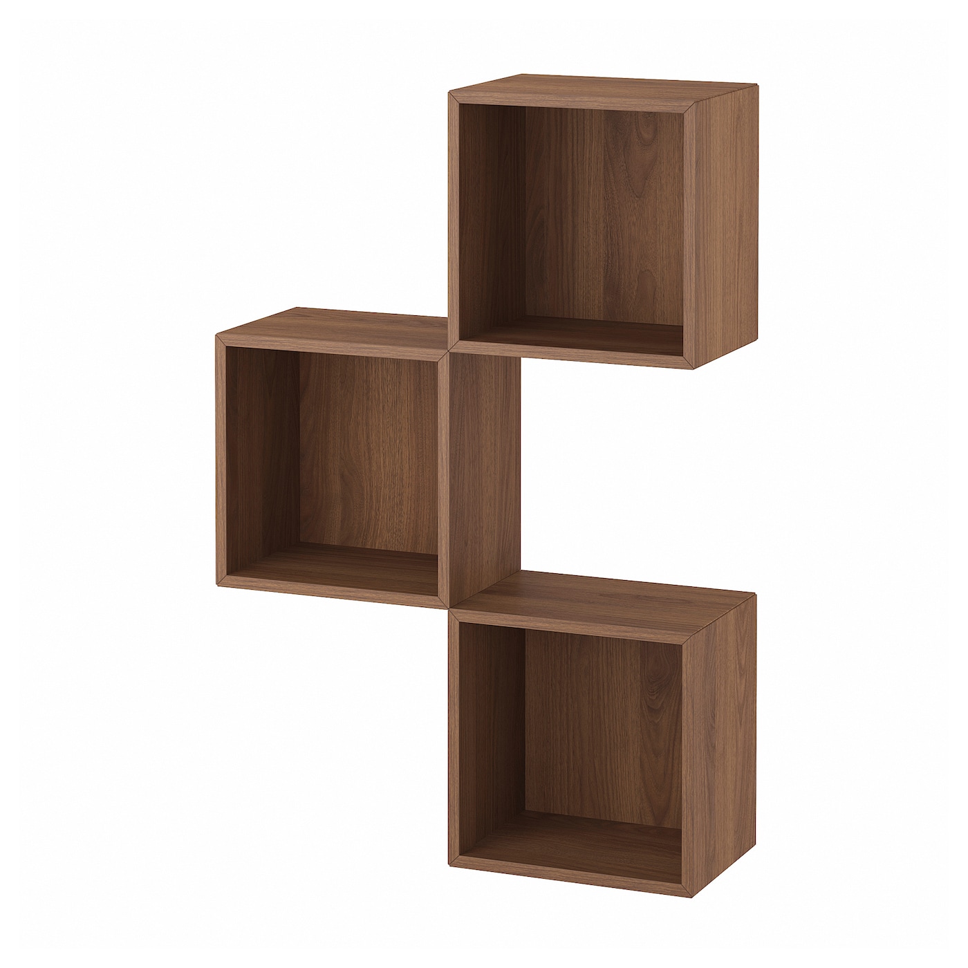 IKEA EKET kombinacja szafek ściennych, orzech, 70x25x105 cm