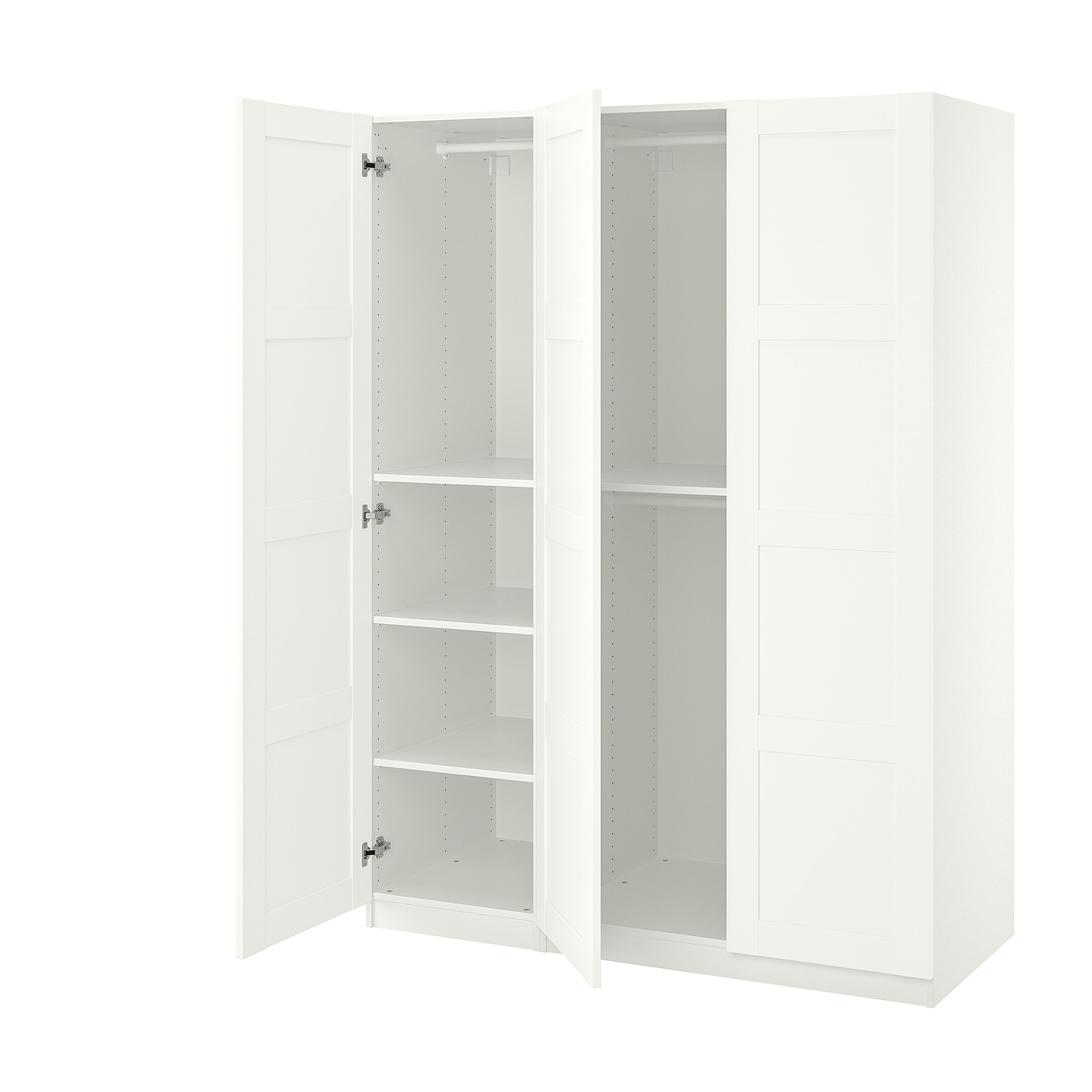 IKEA PAX / BERGSBO kombinacja szafy, biały/biały, 150x60x201 cm