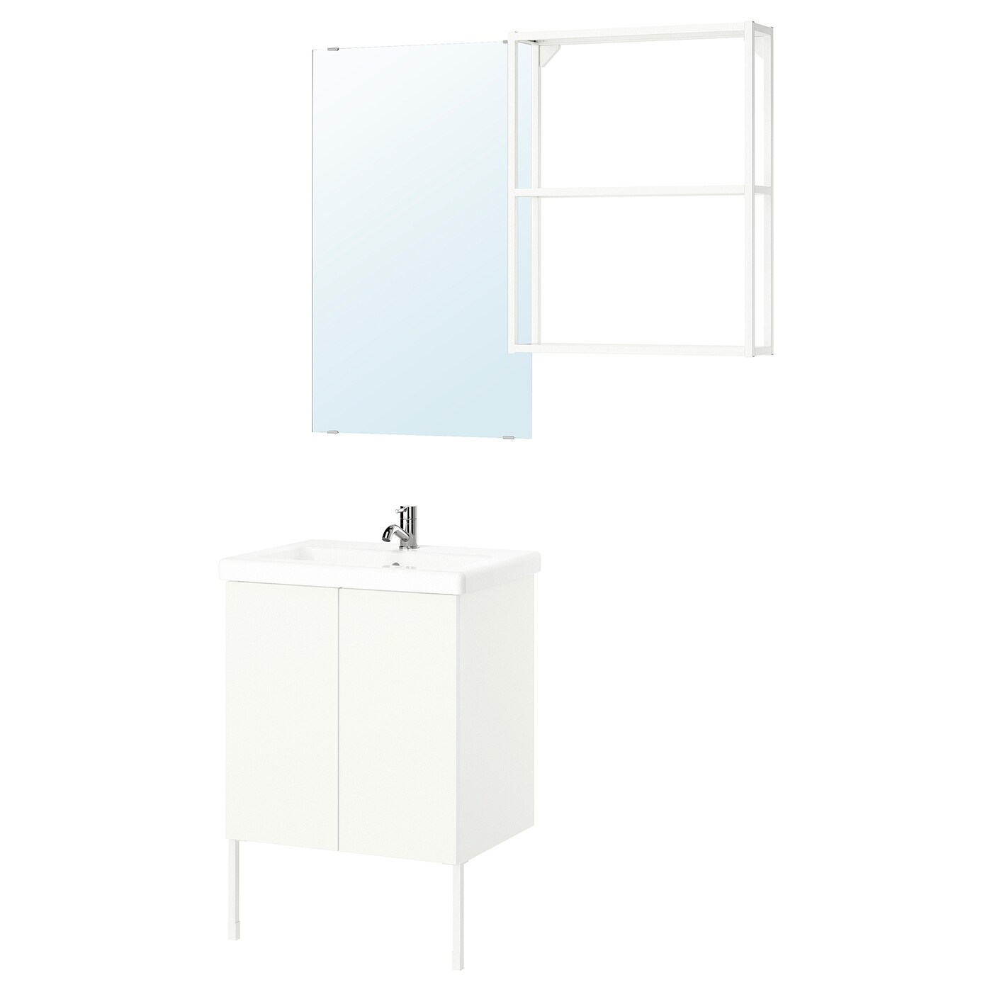 IKEA ENHET łazienka, biały, 64x43x87 cm