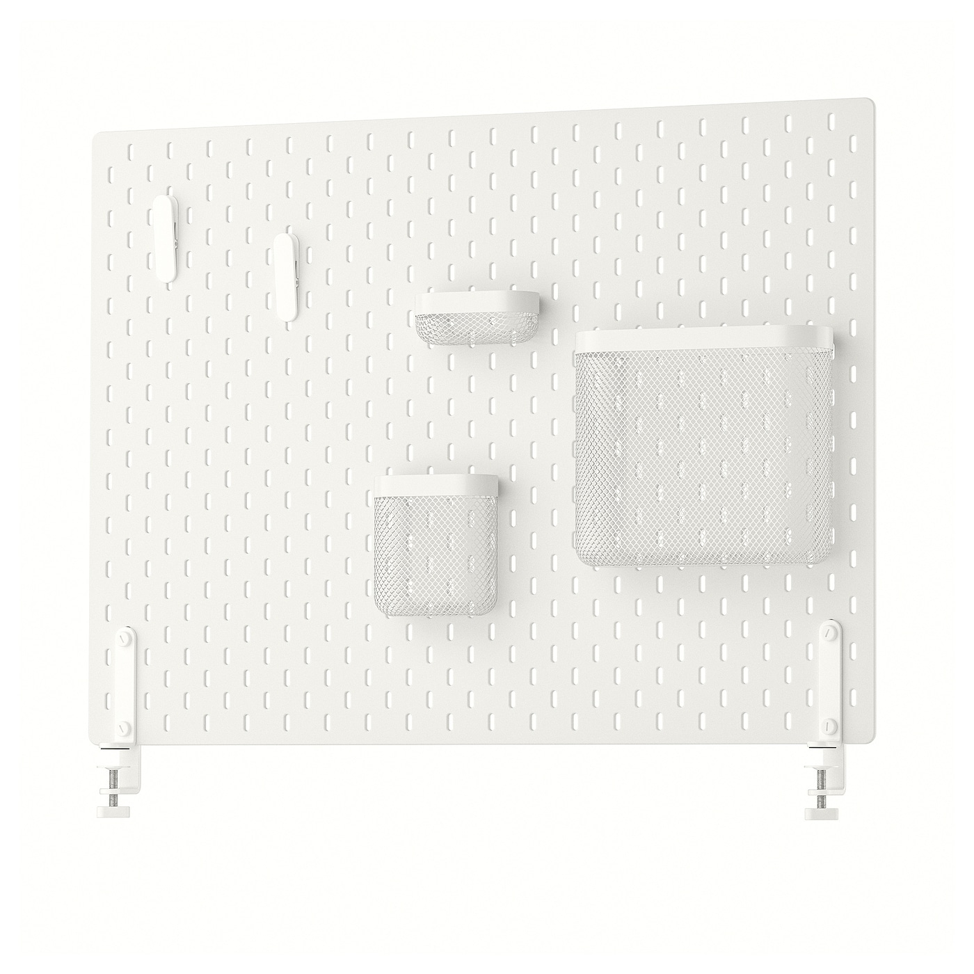 IKEA SKÅDIS tablica perforowana kombinacja, biały, 76x56 cm