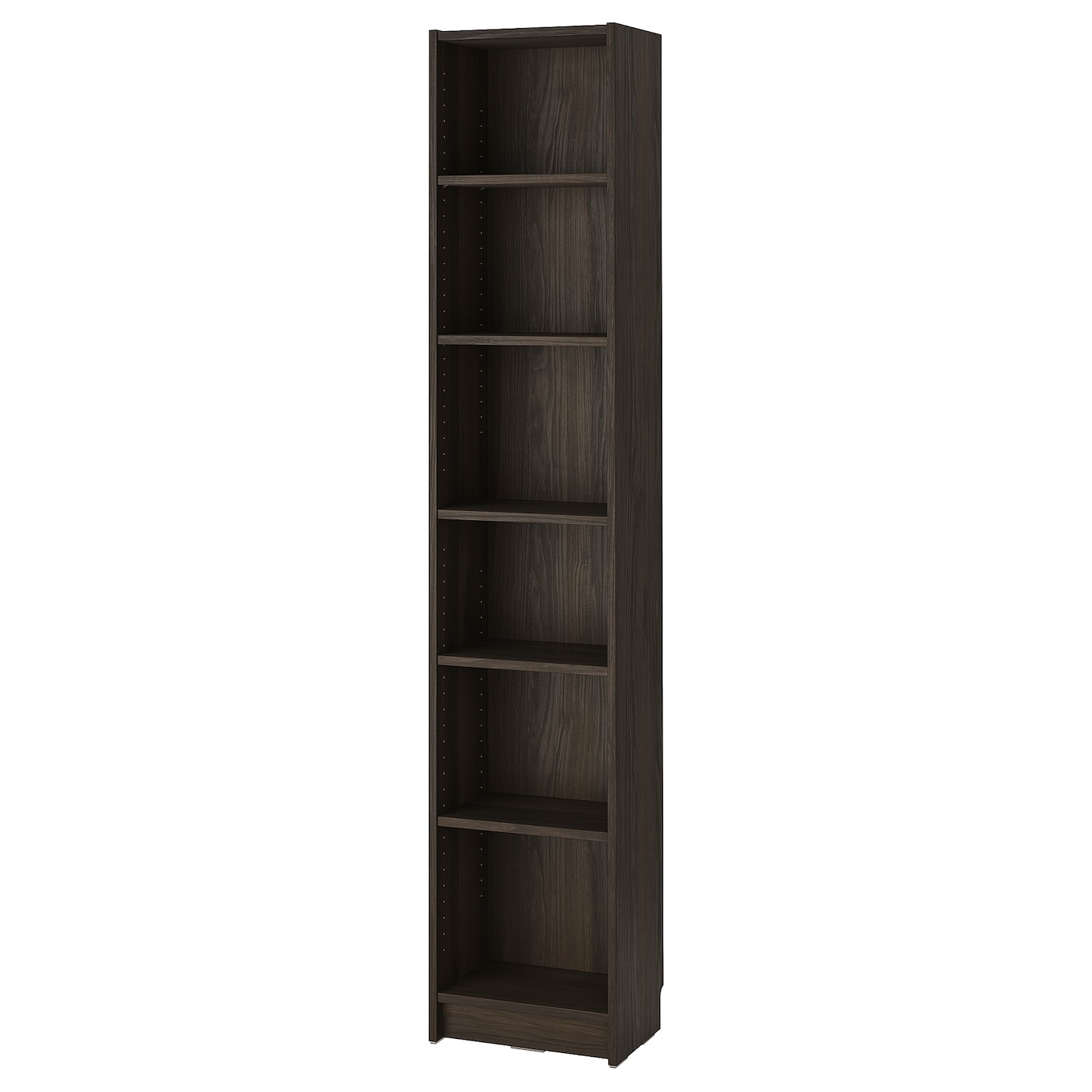 IKEA BILLY regał, ciemnobrązowy imit. dębu, 40x28x202 cm