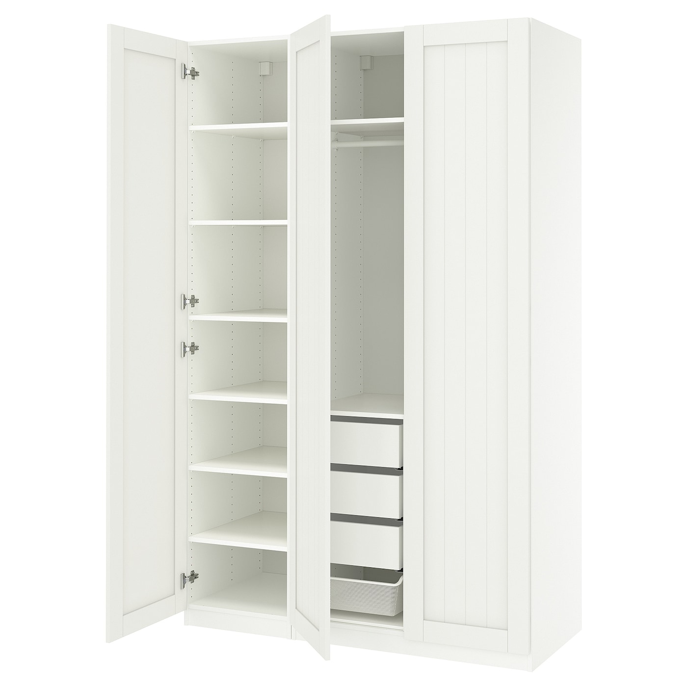 IKEA PAX / GULLABERG kombinacja szafy, biały/biały, 150x60x236 cm