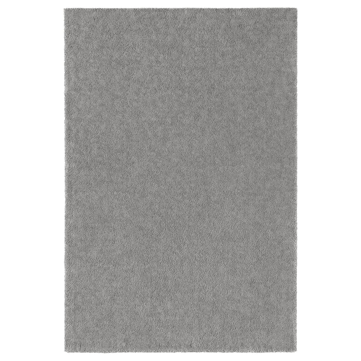 IKEA STOENSE dywan z krótkim włosiem, średnioszary, 200x300 cm